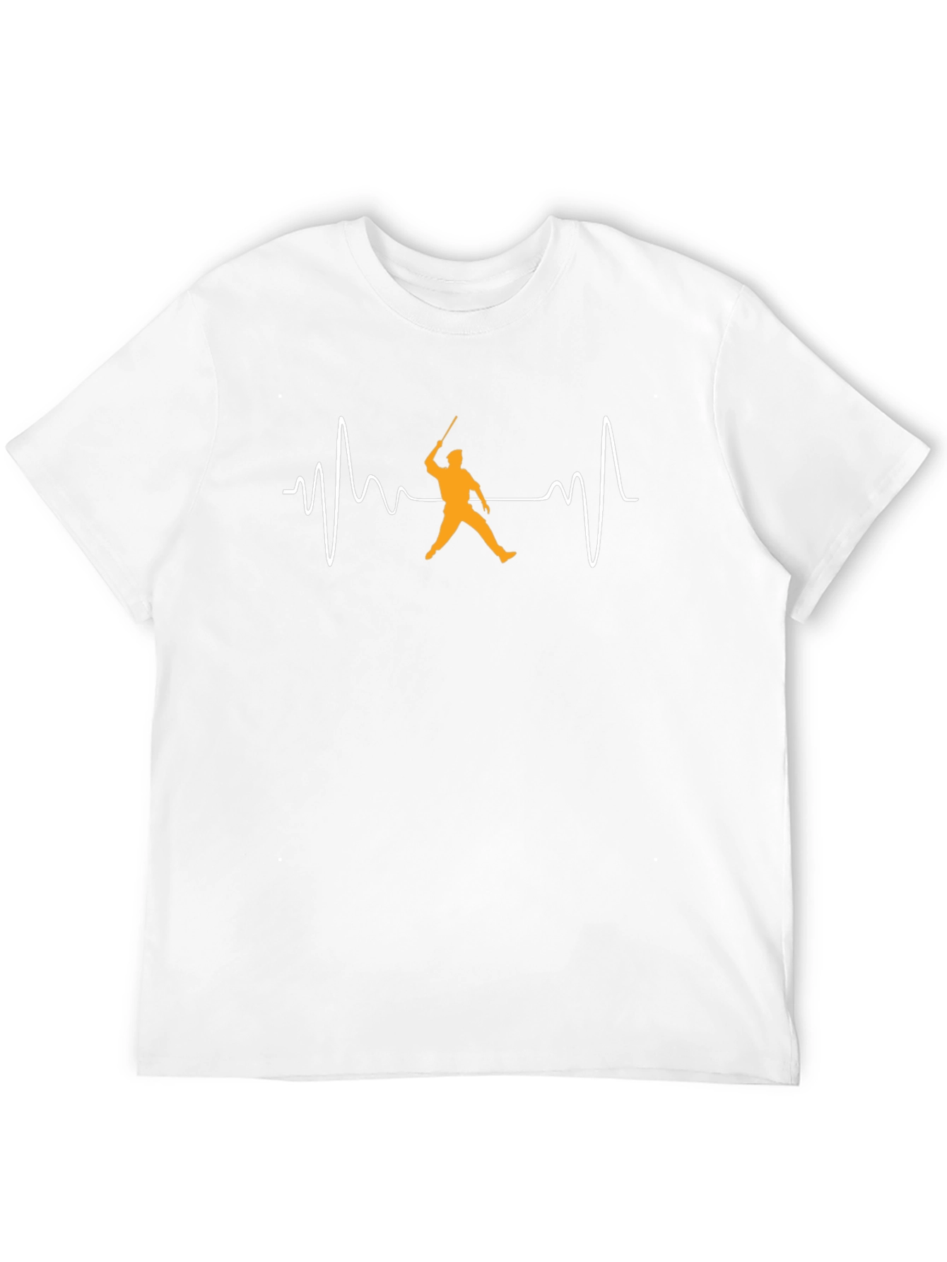 Cricket Heartbeat T-Shirt - Black Cotton Tee