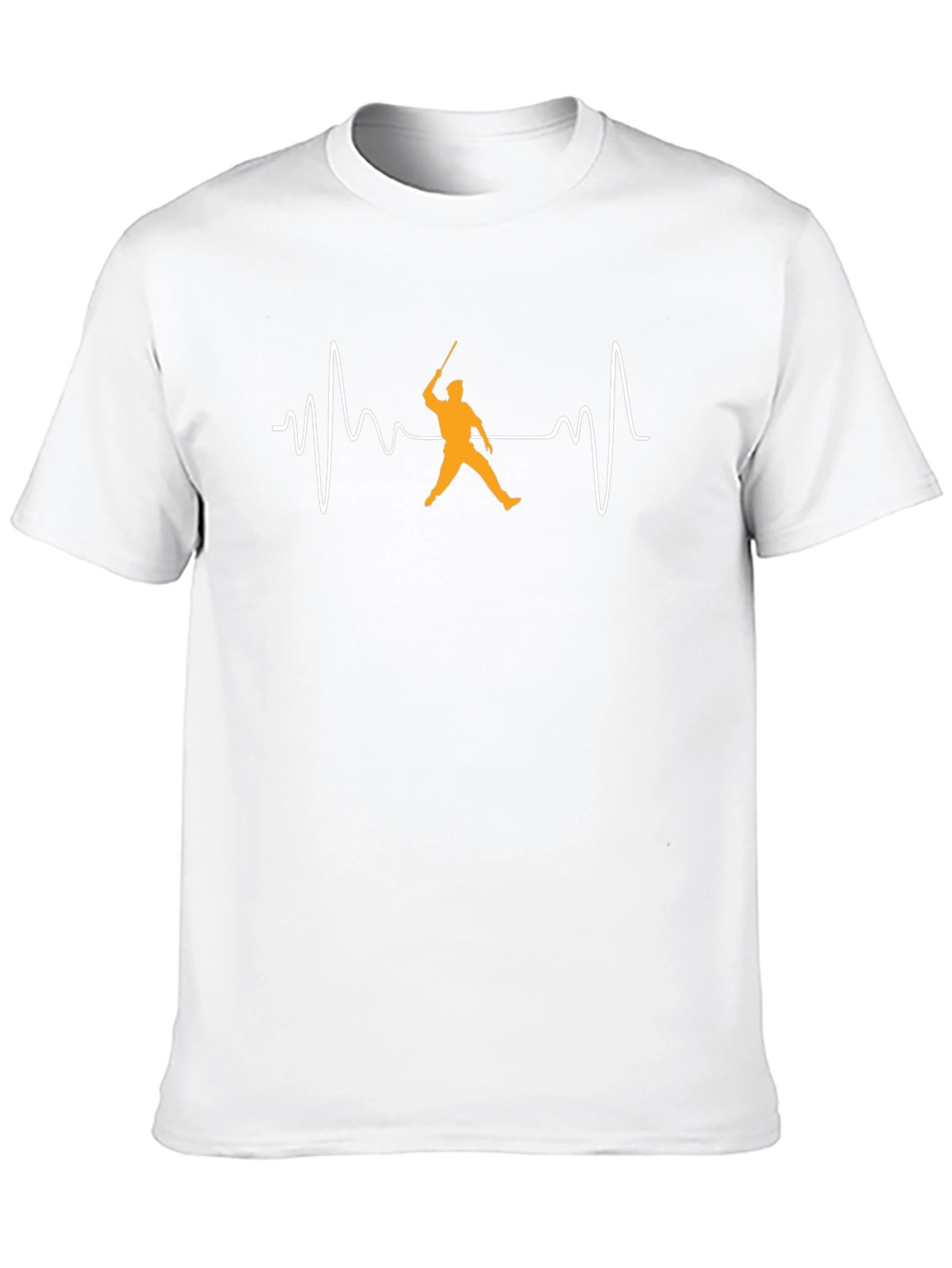 Cricket Heartbeat T-Shirt - Black Cotton Tee