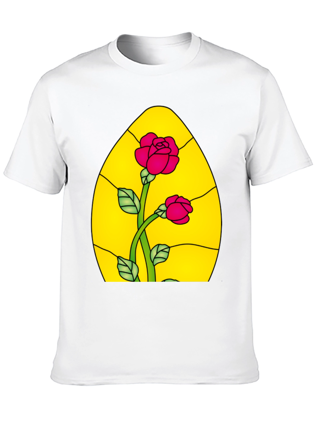 Rose Stained Glass Graphic Tee