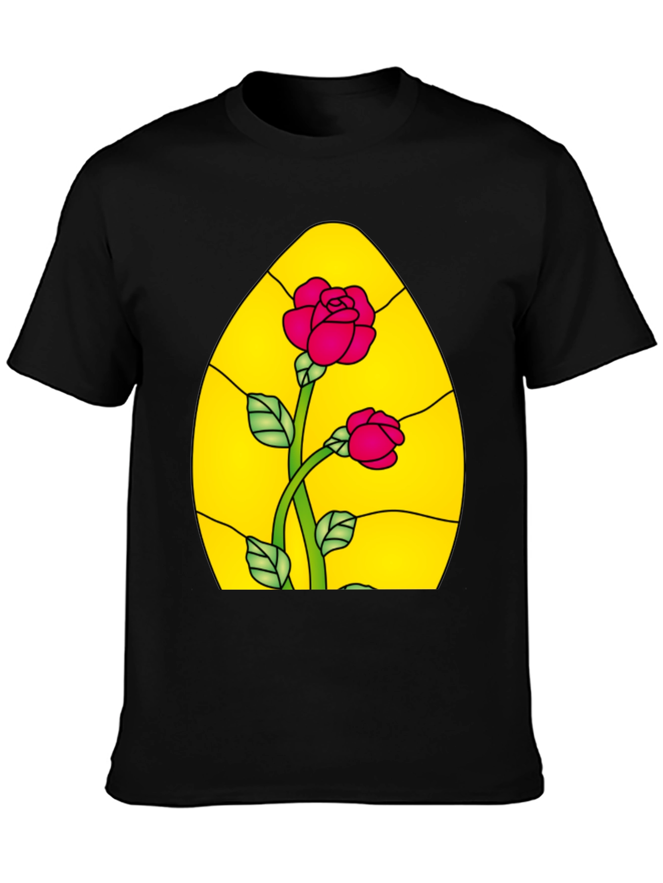 Rose Stained Glass Graphic Tee