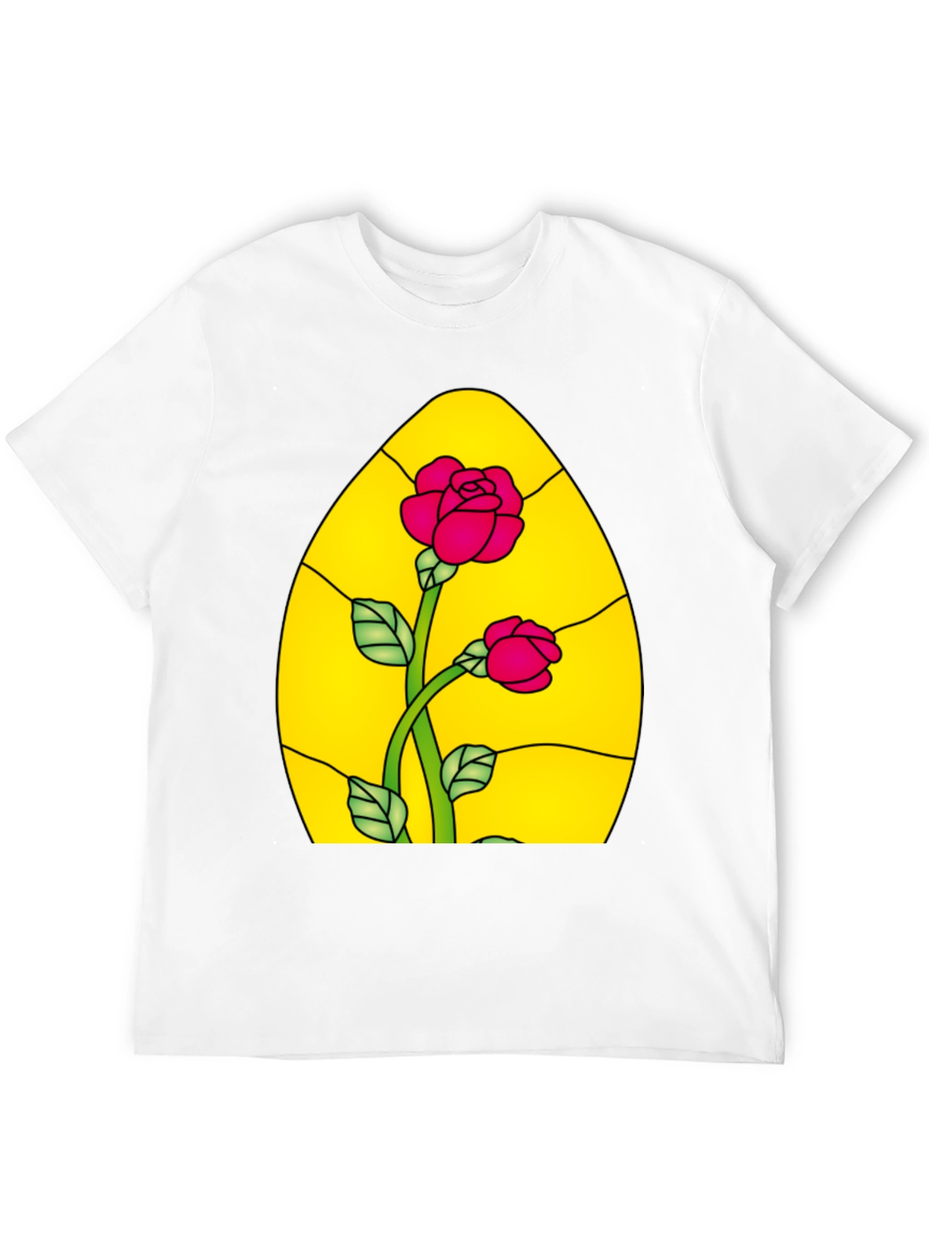 Rose Stained Glass Graphic Tee