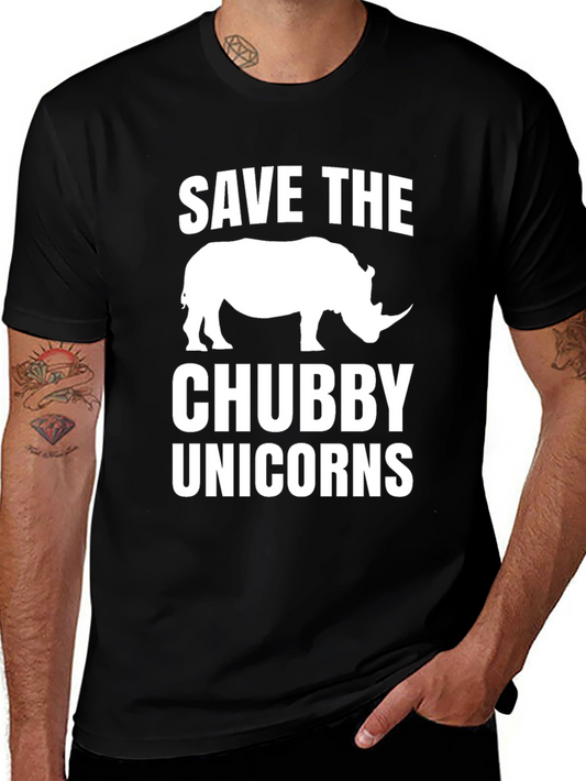 Save the Chubby Unicorns Rhino T-Shirt