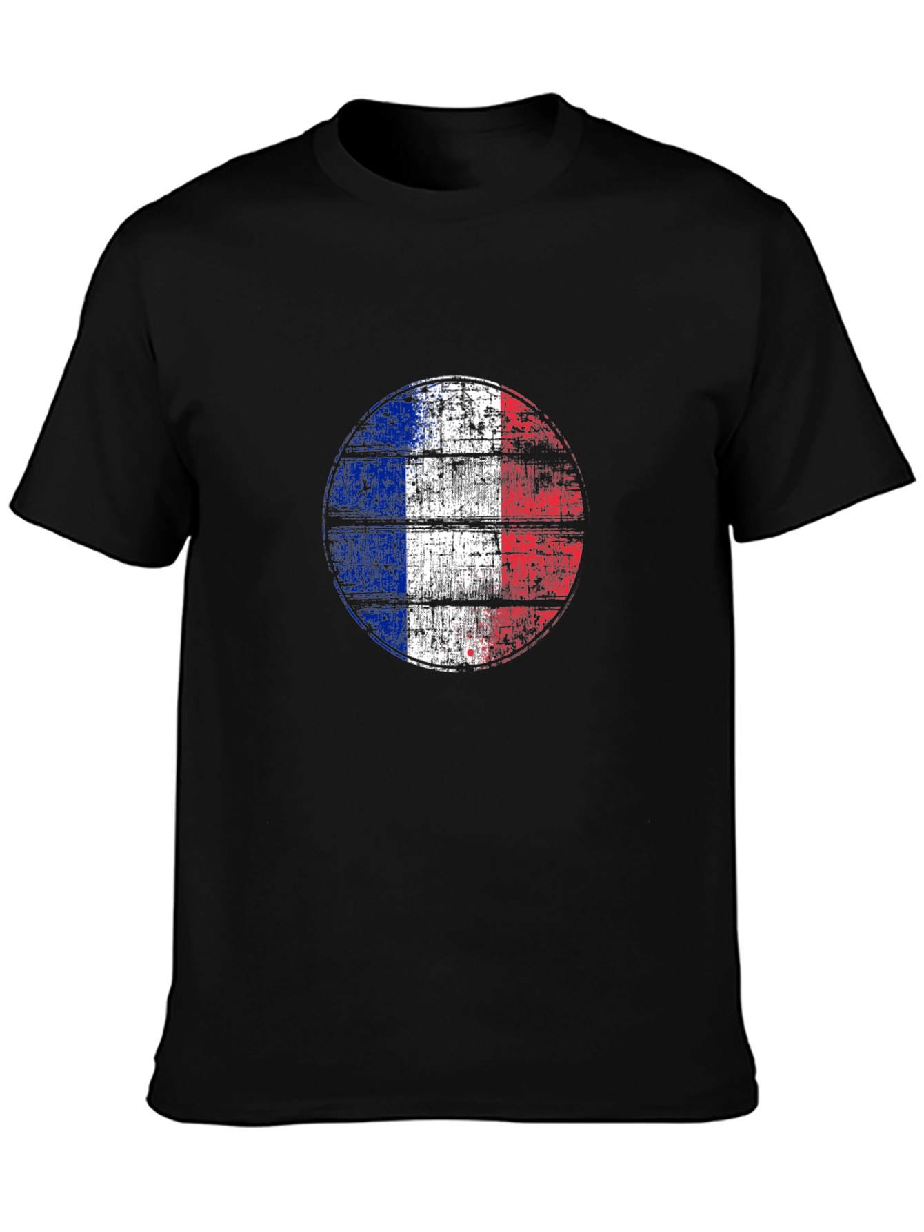 French Flag T-Shirt - Distressed Graphic Tee