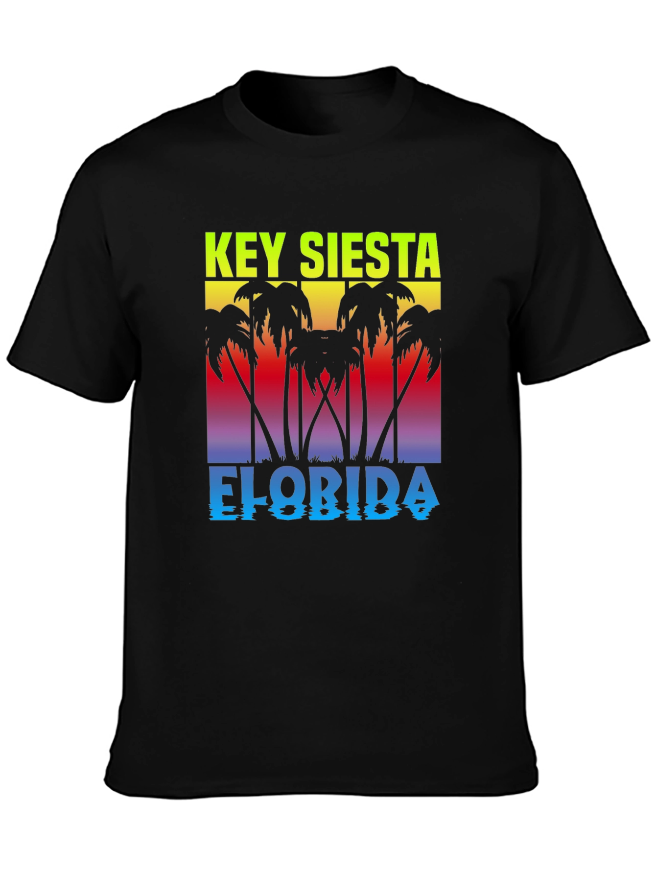 Key Siesta Florida Black T-Shirt