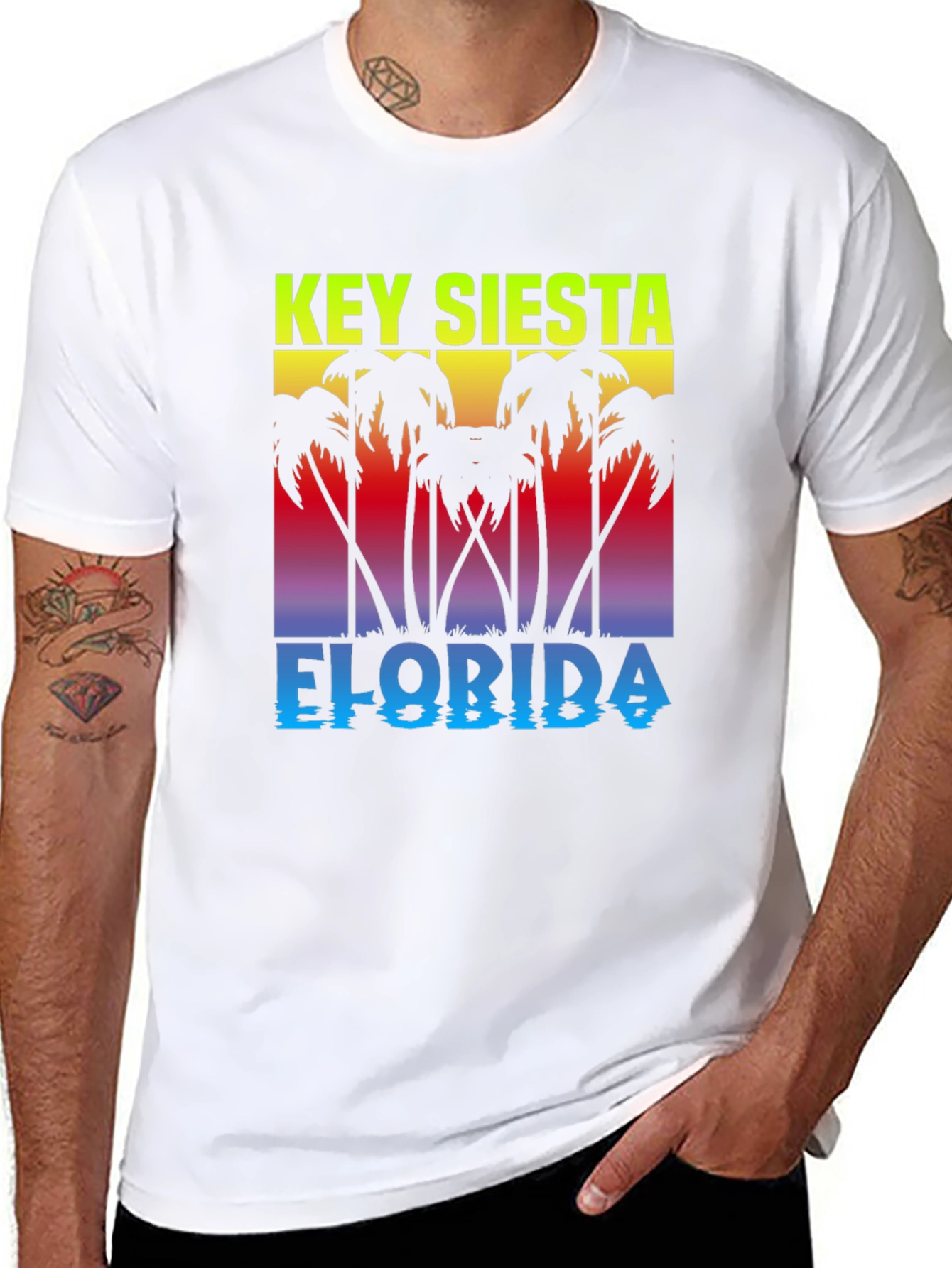 Key Siesta Florida Black T-Shirt