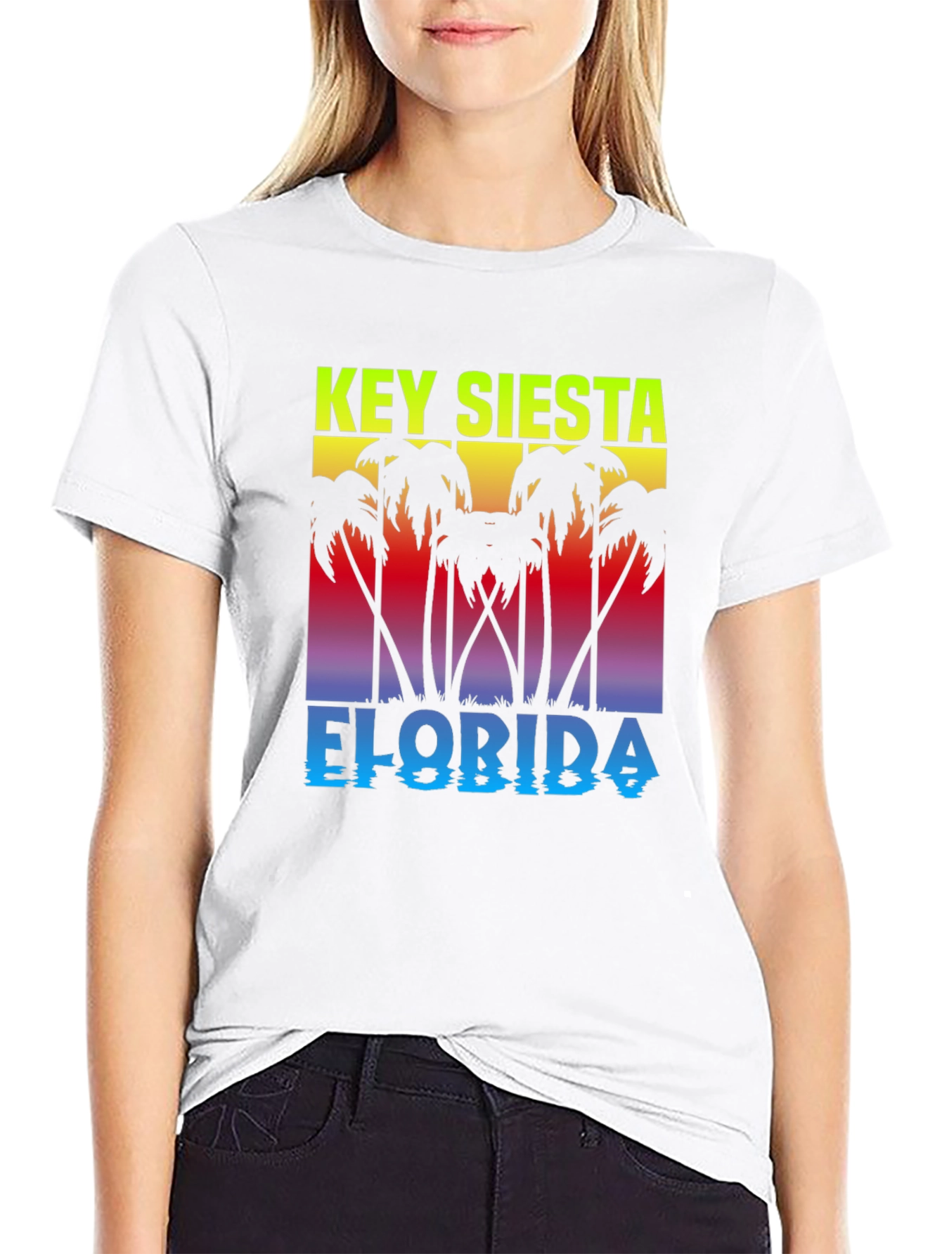 Key Siesta Florida Black T-Shirt