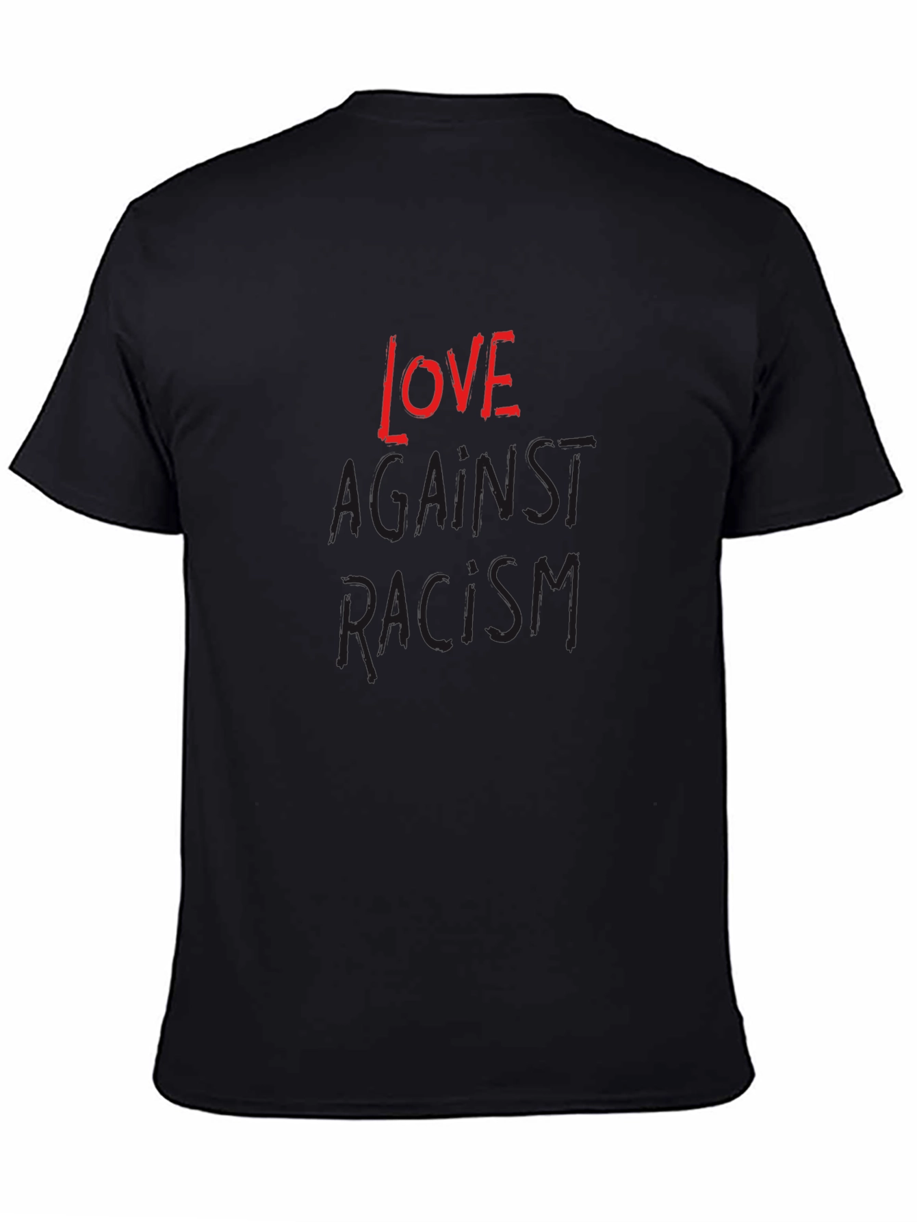 Love Against Racism Black T-Shirt