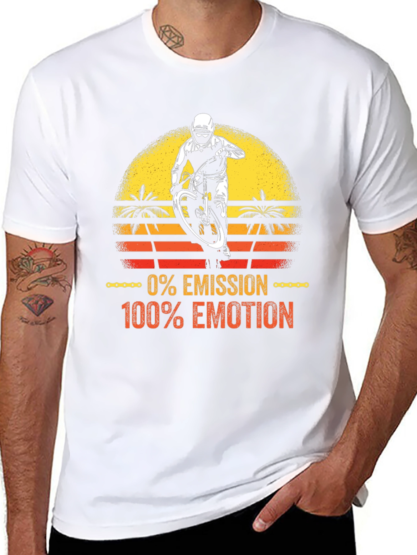 0% Emission 100% Emotion Mountain Bike T-Shirt