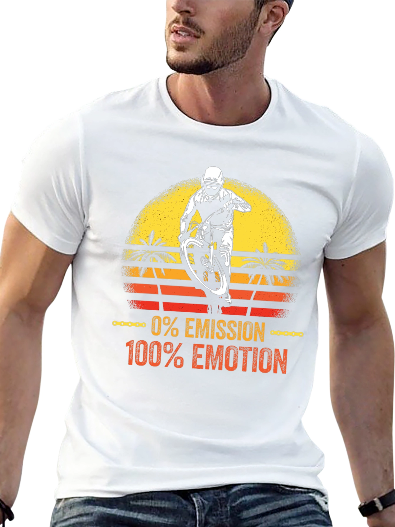 0% Emission 100% Emotion Mountain Bike T-Shirt