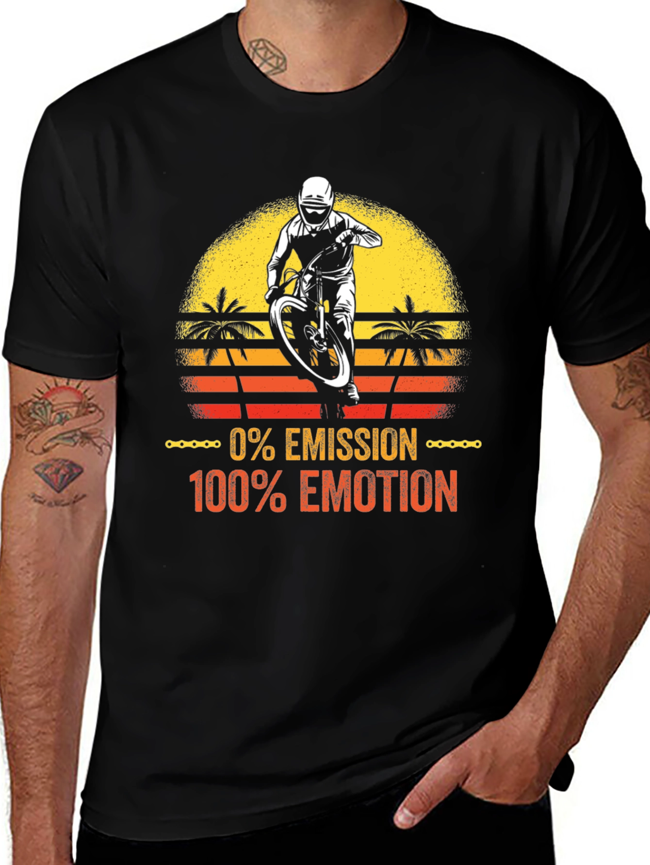 0% Emission 100% Emotion Mountain Bike T-Shirt