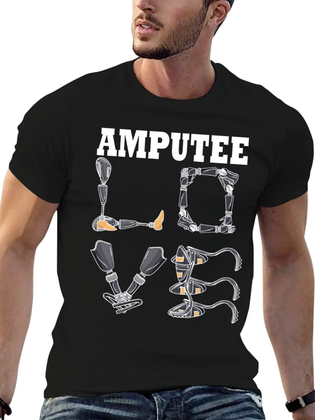 Amputee Love Prosthetic Limb T-Shirt