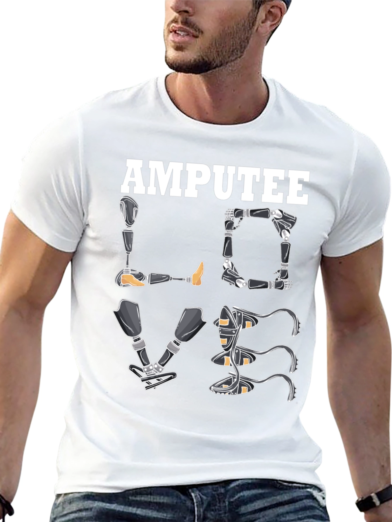 Amputee Love Prosthetic Limb T-Shirt