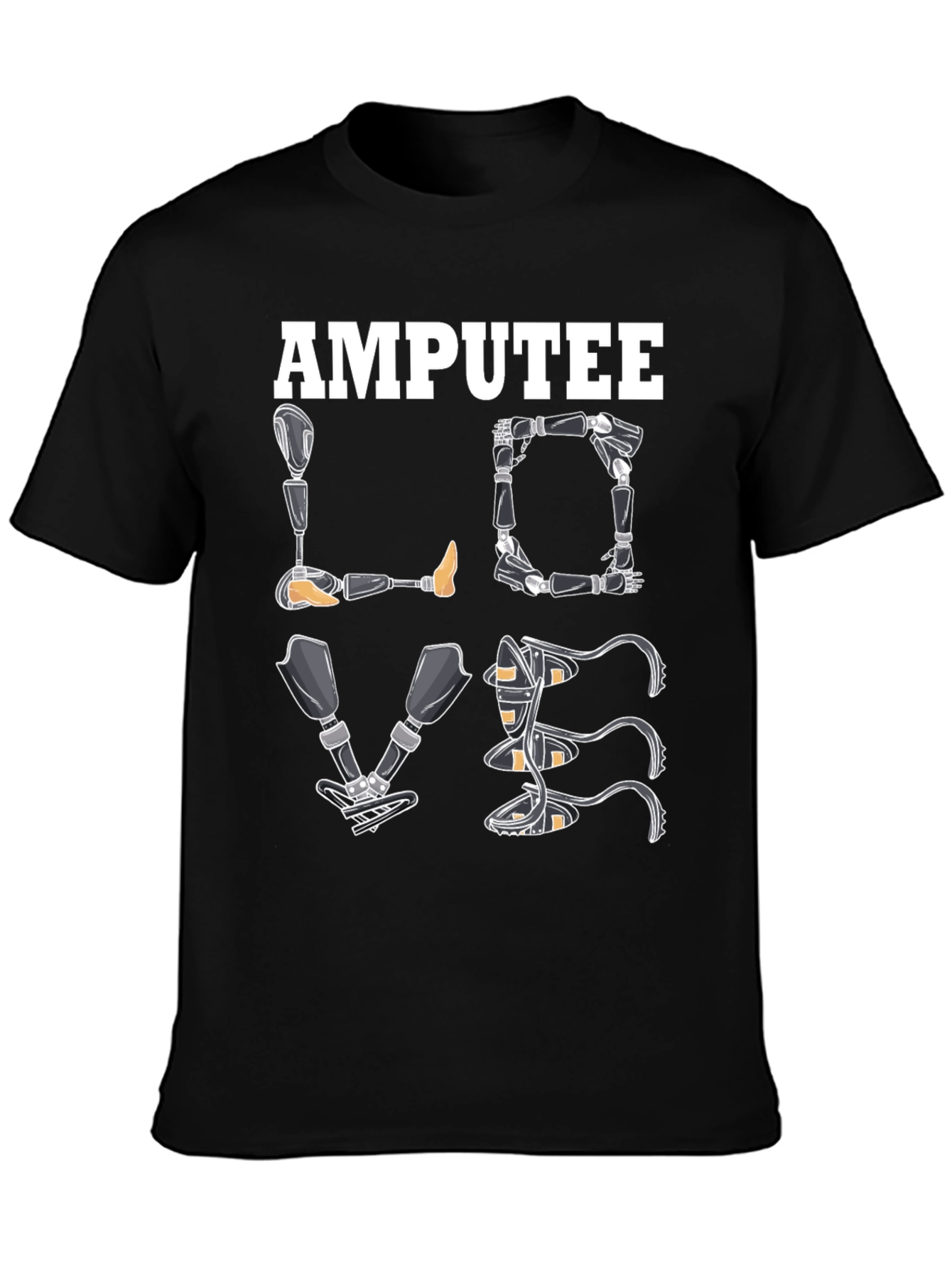 Amputee Love Prosthetic Limb T-Shirt