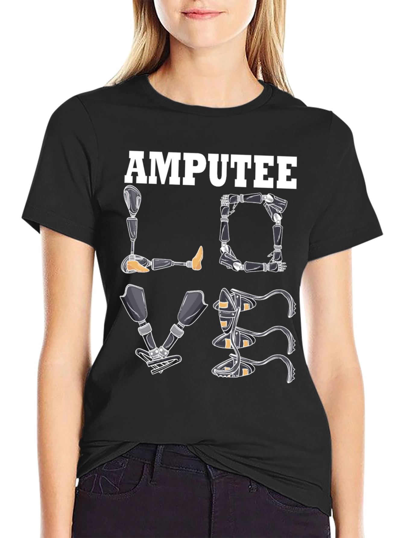 Amputee Love Prosthetic Limb T-Shirt