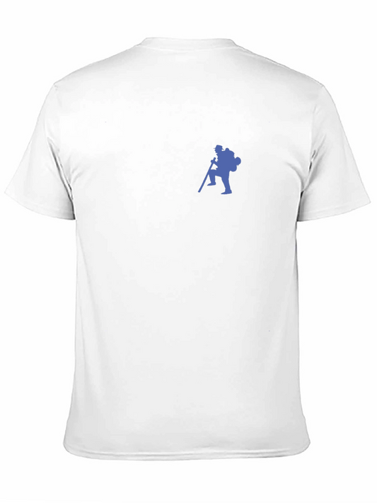 Black Hiking Graphic Tee - Outdoor Adventure Ready