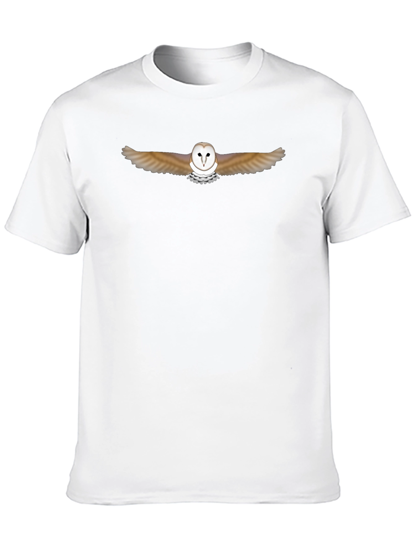 Barn Owl Graphic Black T-Shirt
