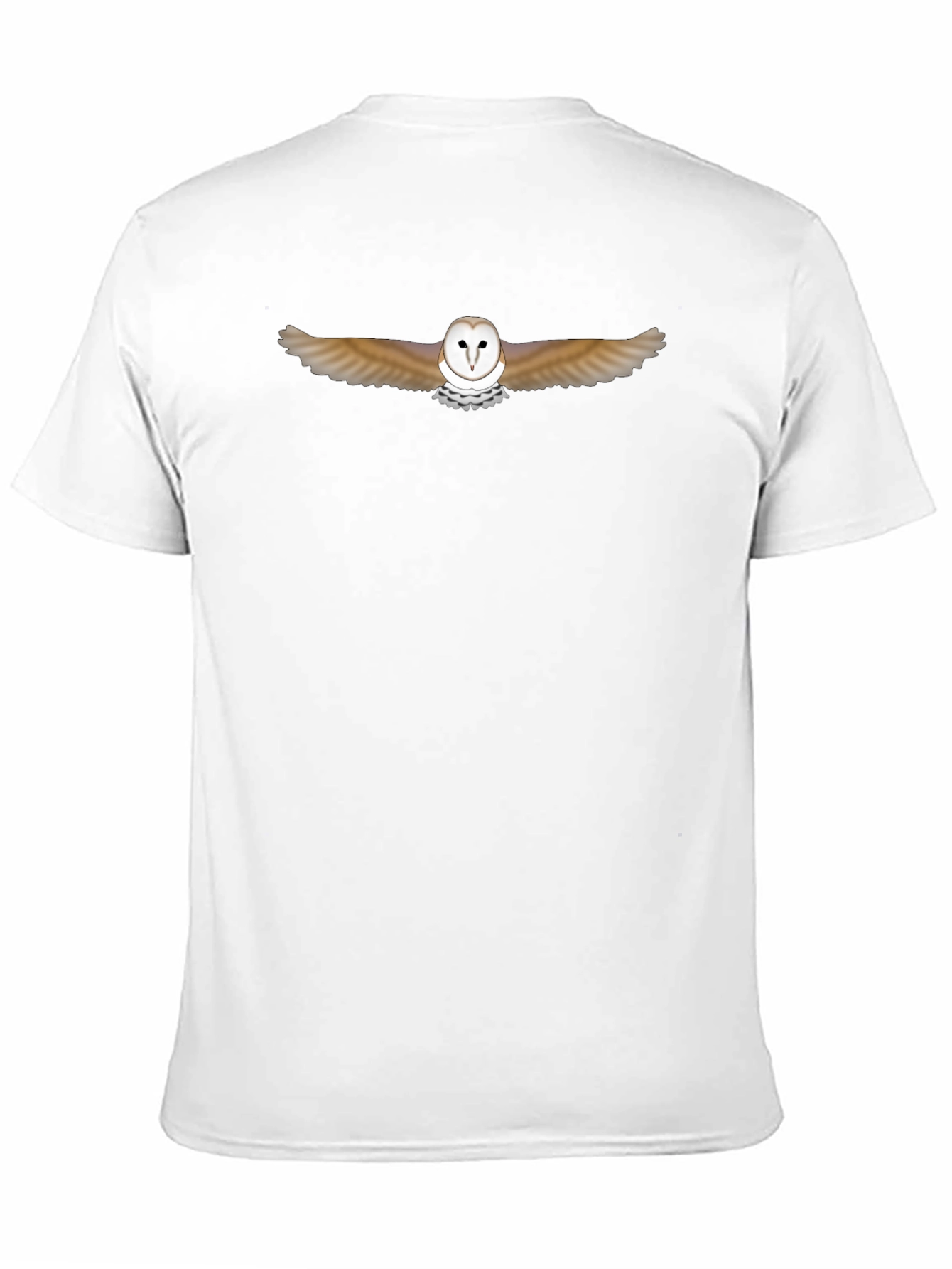 Barn Owl Graphic Black T-Shirt