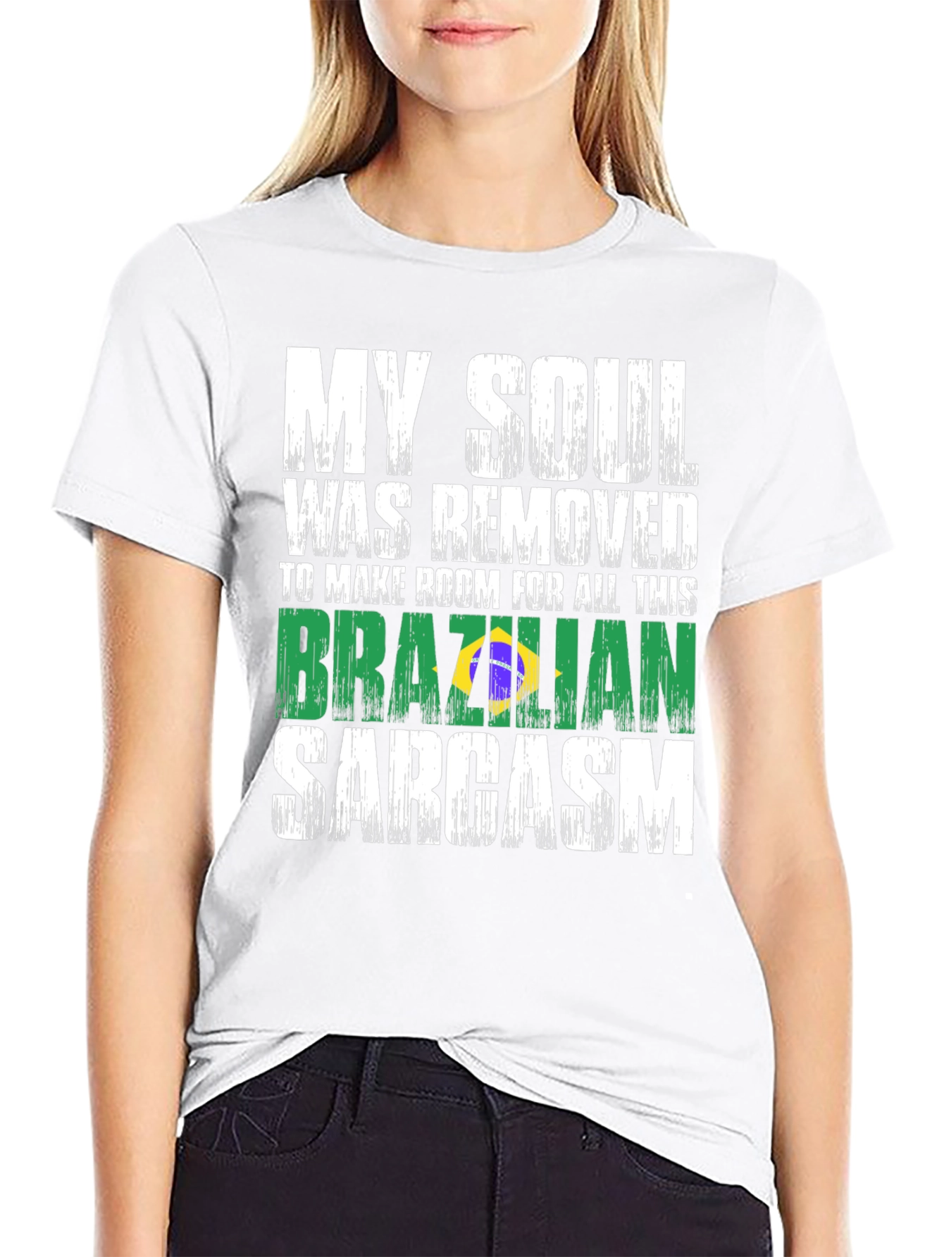 Brazilian Sarcasm Graphic Tee - Novelty T-Shirt