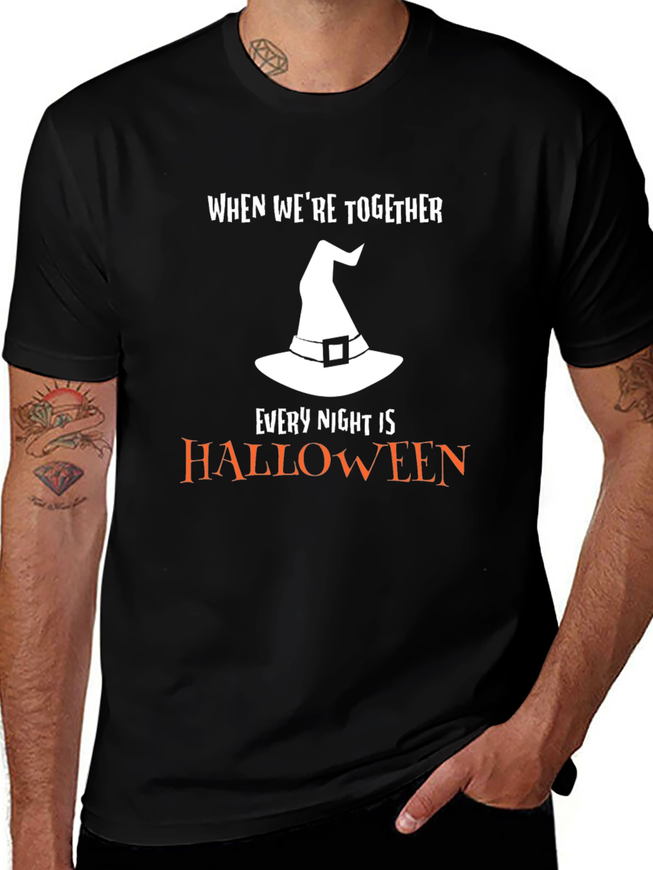 Halloween Couple T-Shirt - Every Night is Halloween