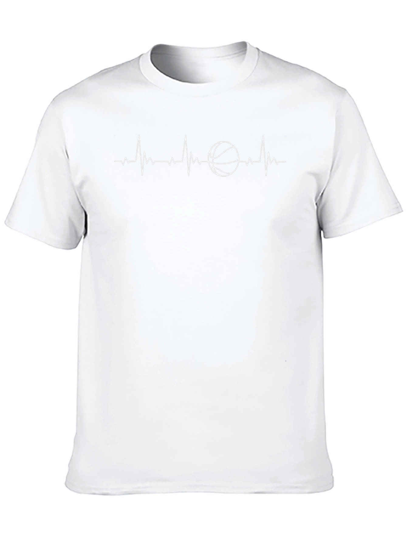 Basketball Heartbeat T-Shirt - Stylish Graphic Tee