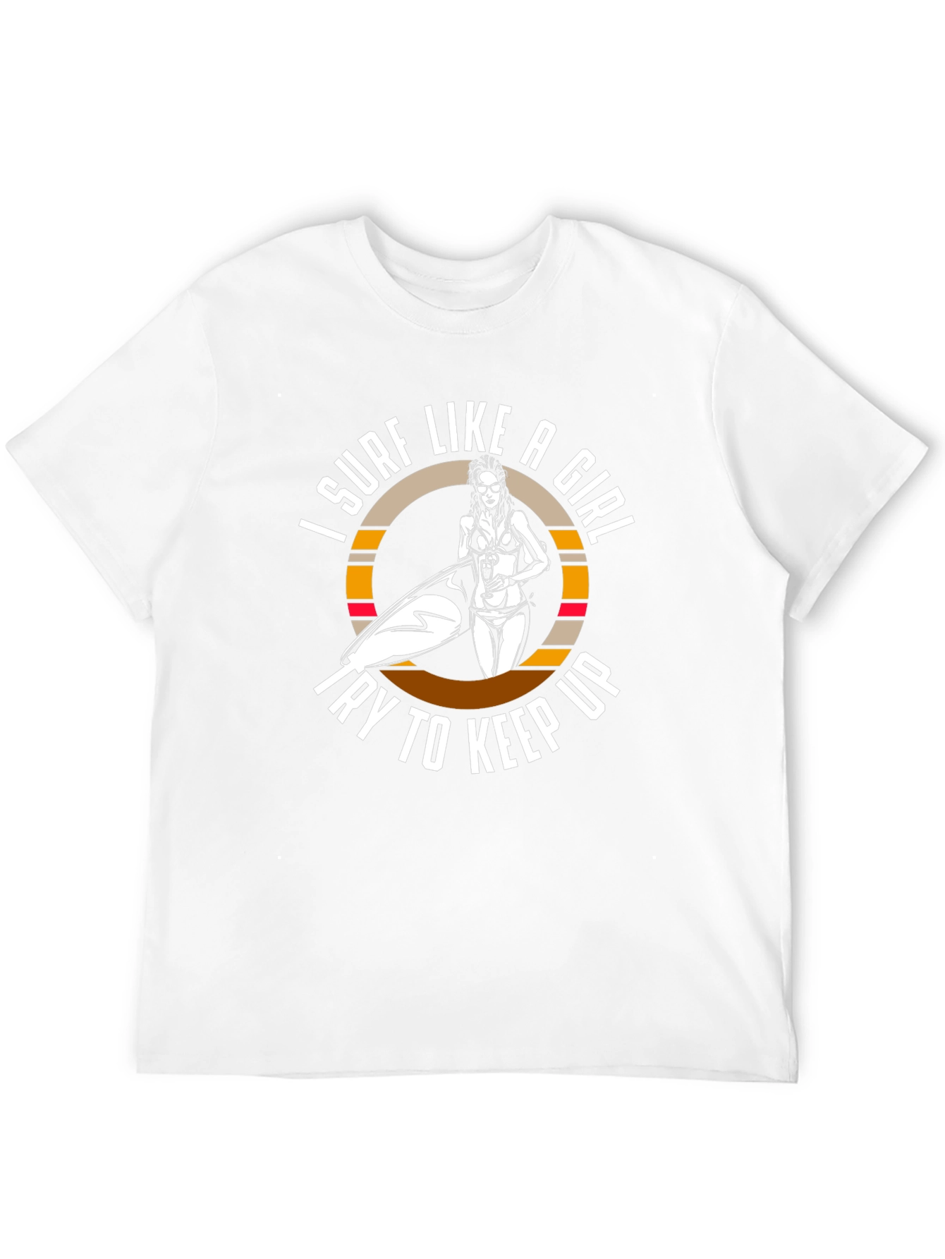 Surf Like A Girl T-Shirt - Black