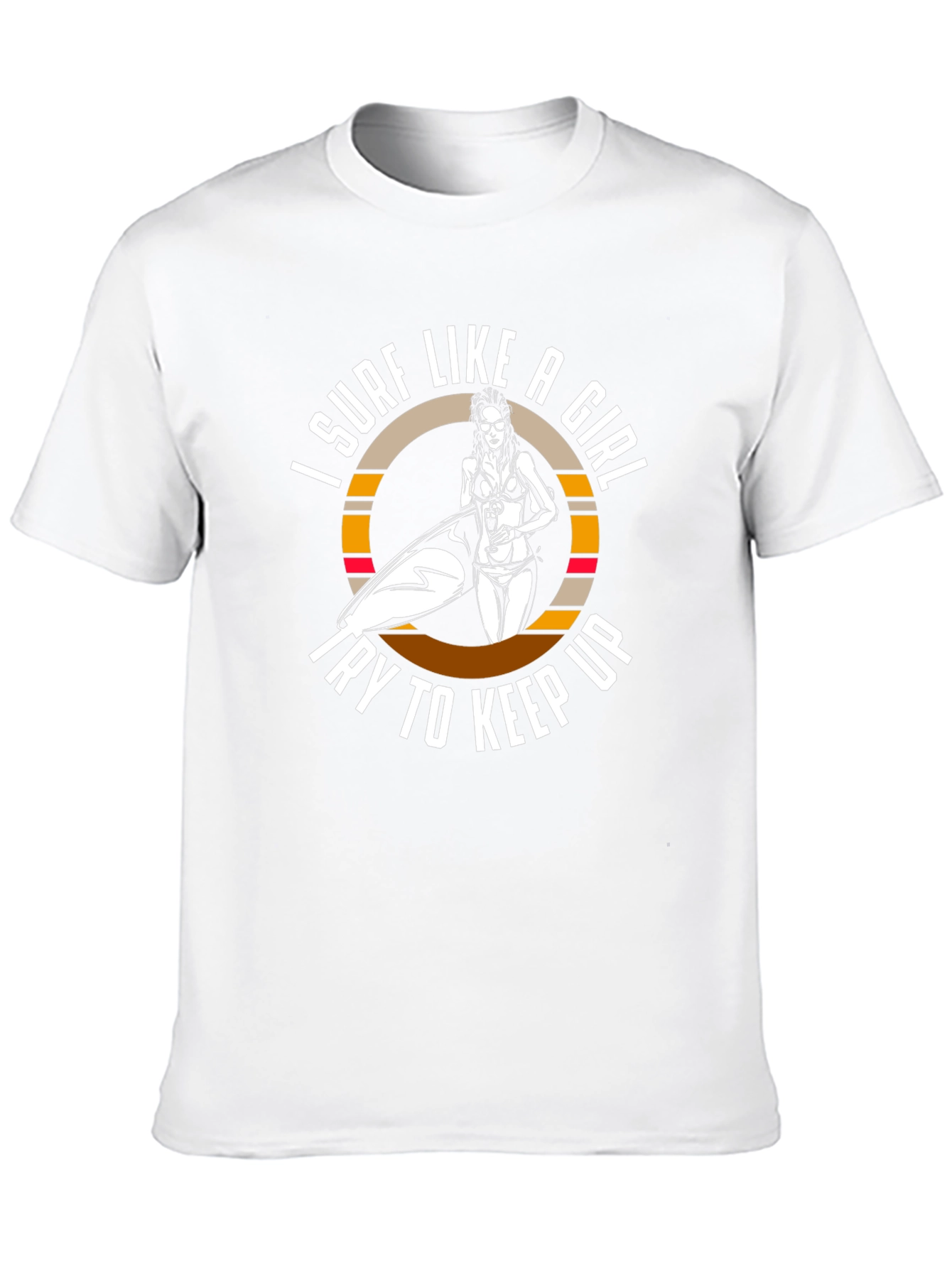 Surf Like A Girl T-Shirt - Black