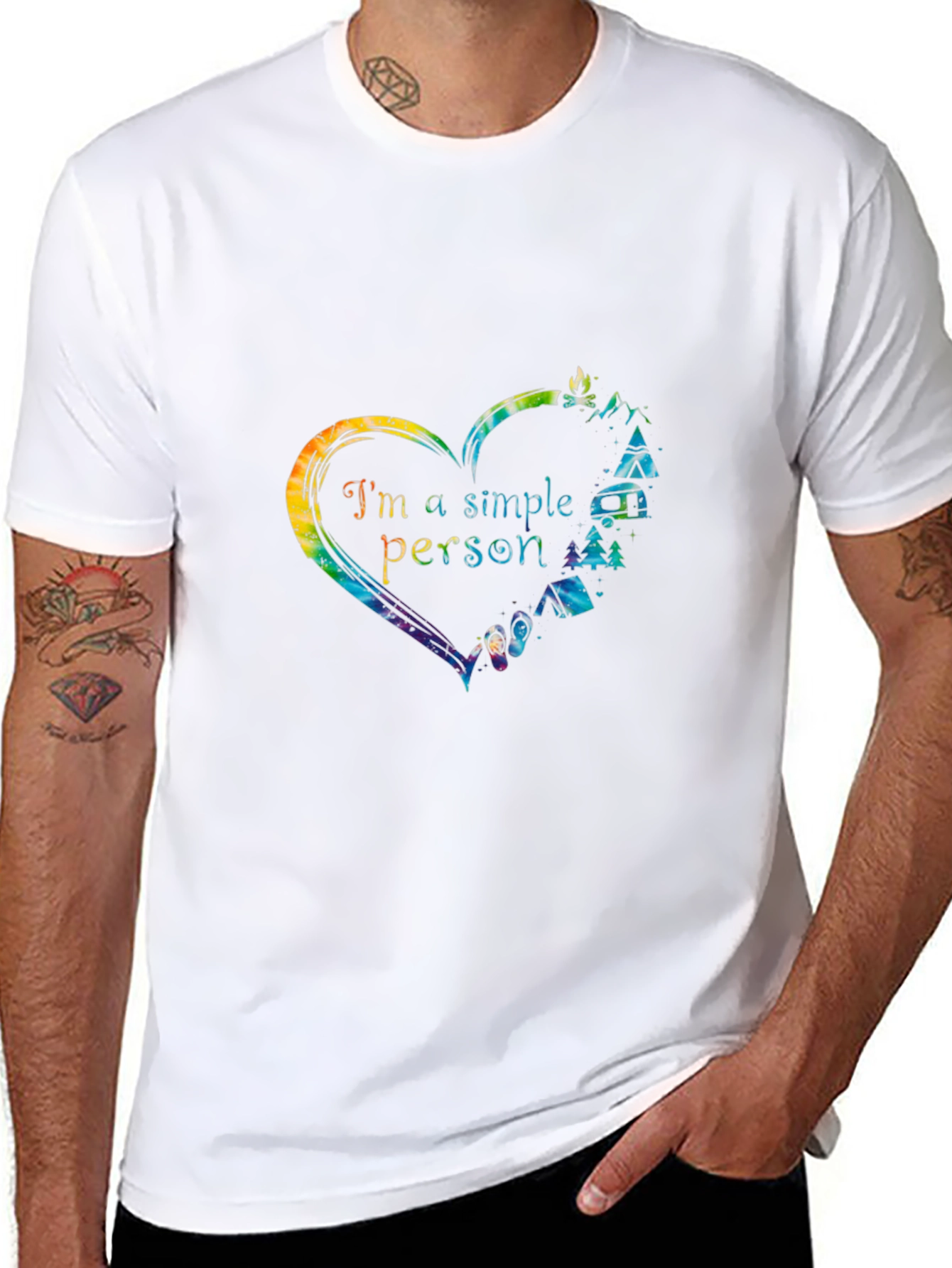 Im a Simple Person Camping Graphic T-Shirt