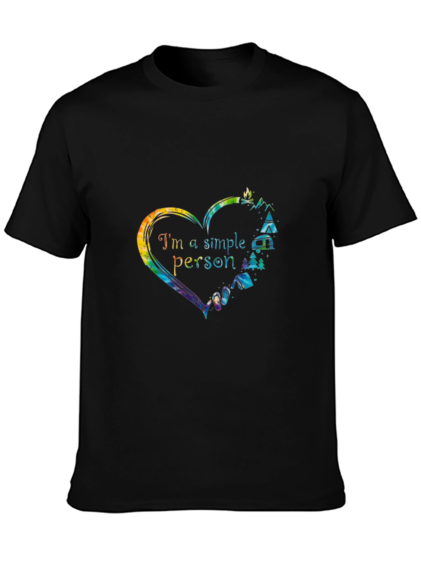 Im a Simple Person Camping Graphic T-Shirt
