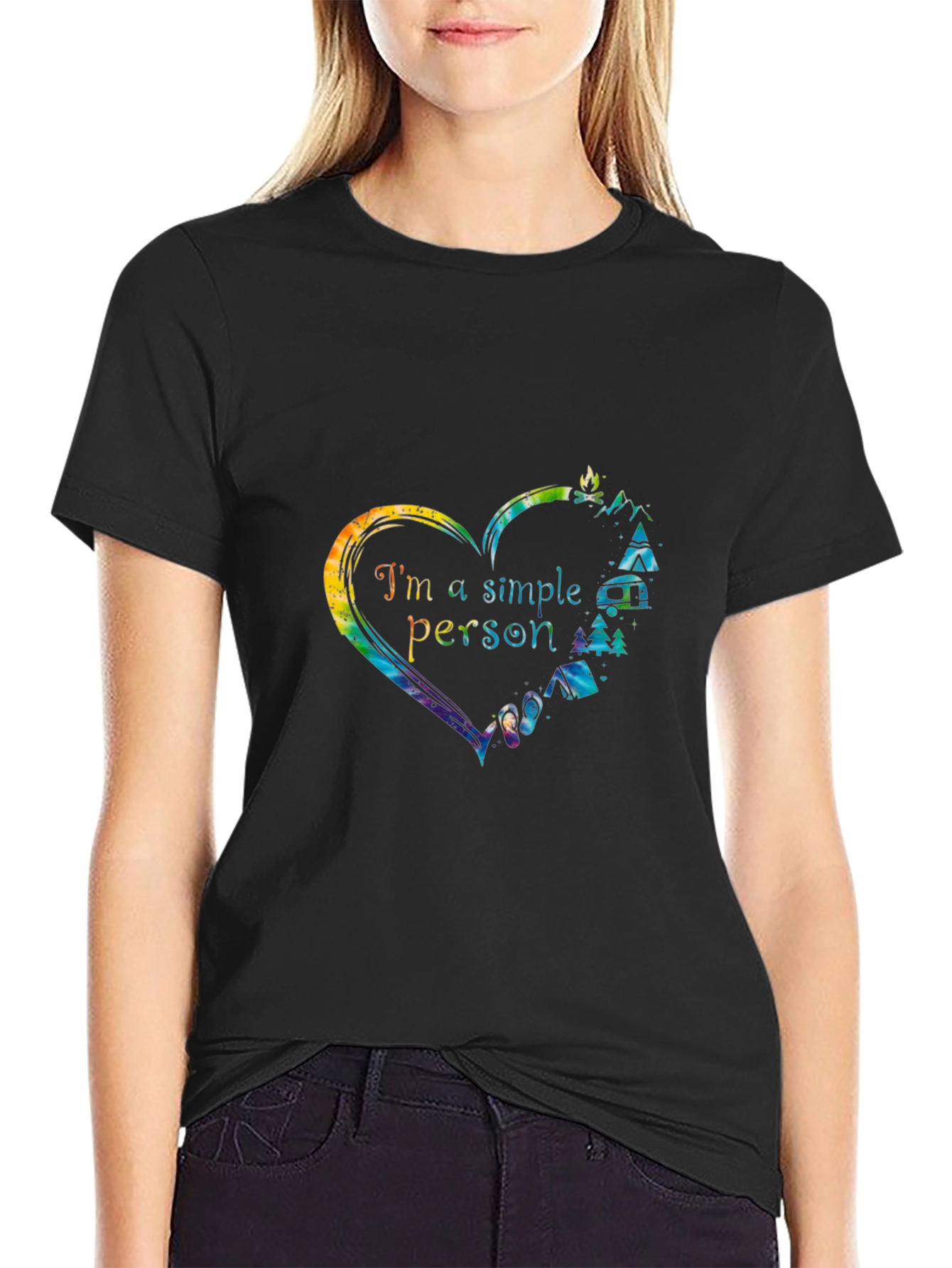 Im a Simple Person Camping Graphic T-Shirt
