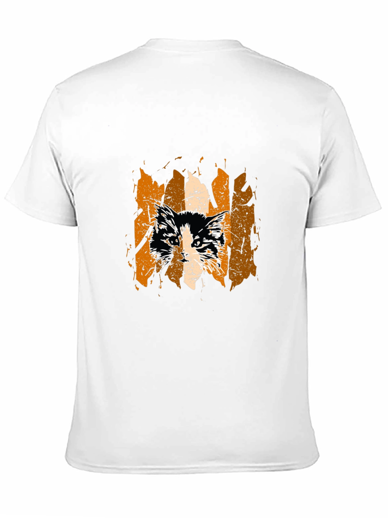 Cat Grunge Graphic Tee - Stylish Unisex T-Shirt