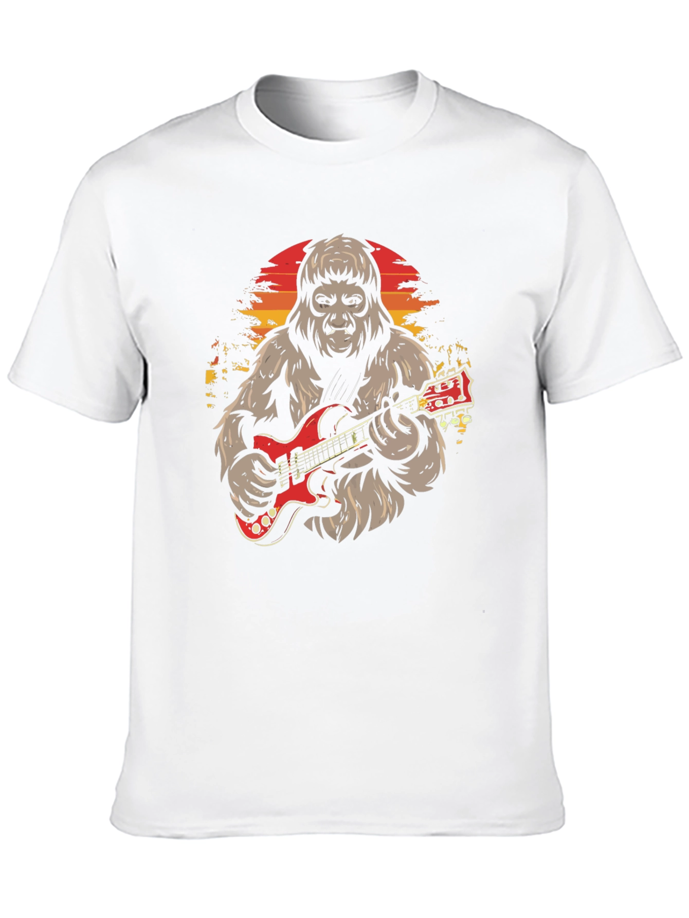 Bigfoot Guitarist Graphic T-Shirt