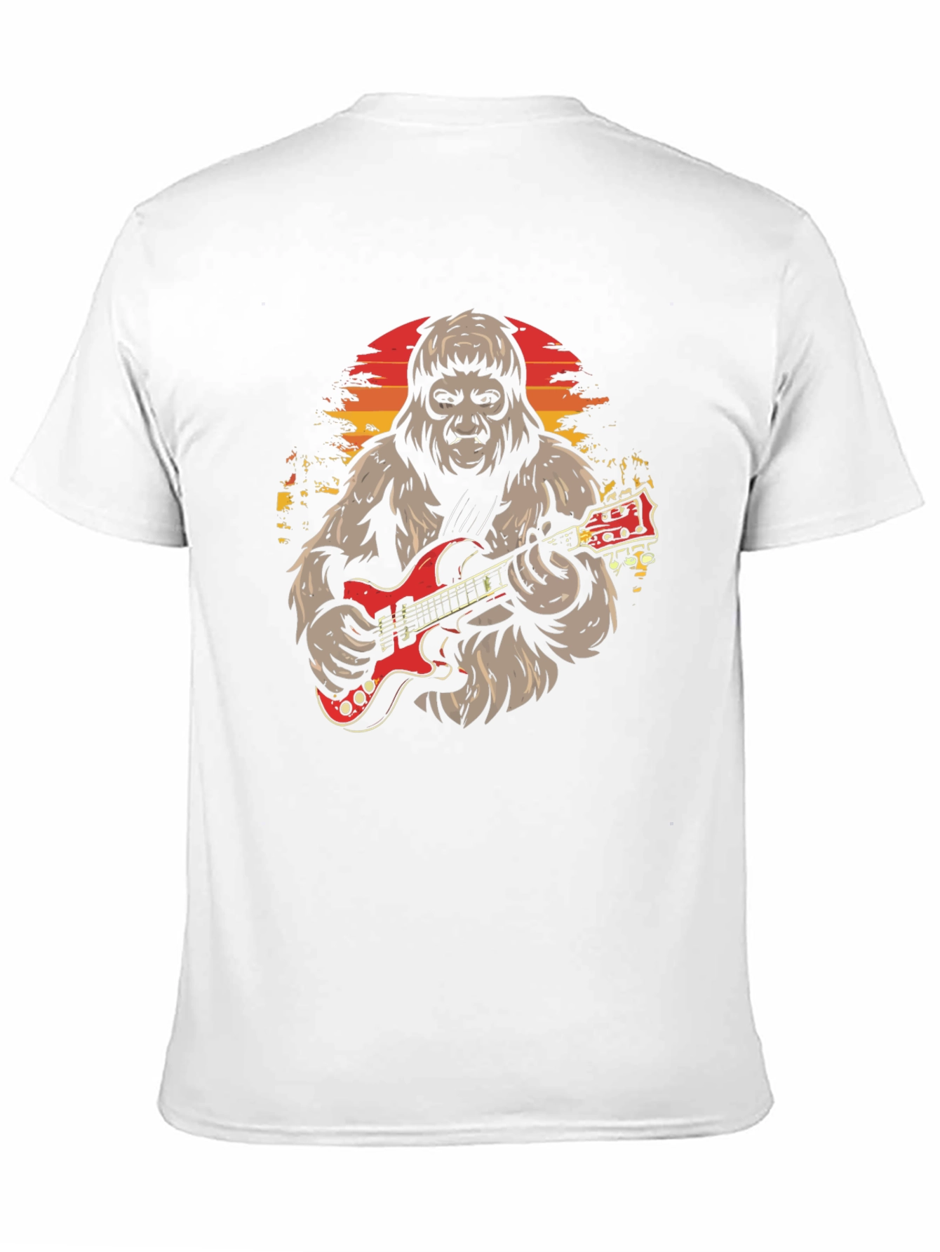 Bigfoot Guitarist Graphic T-Shirt
