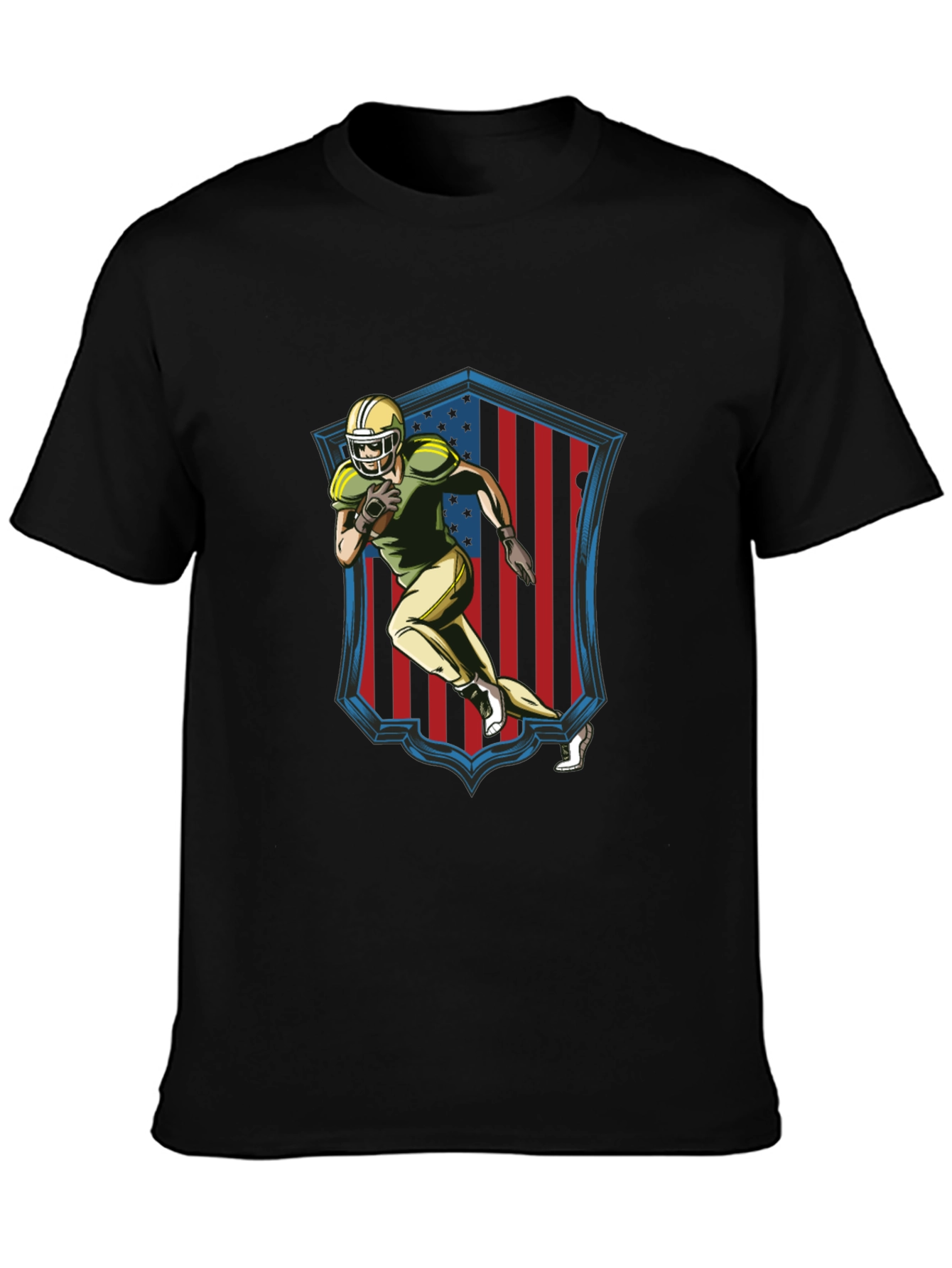 American Football Graphic Tee - Black