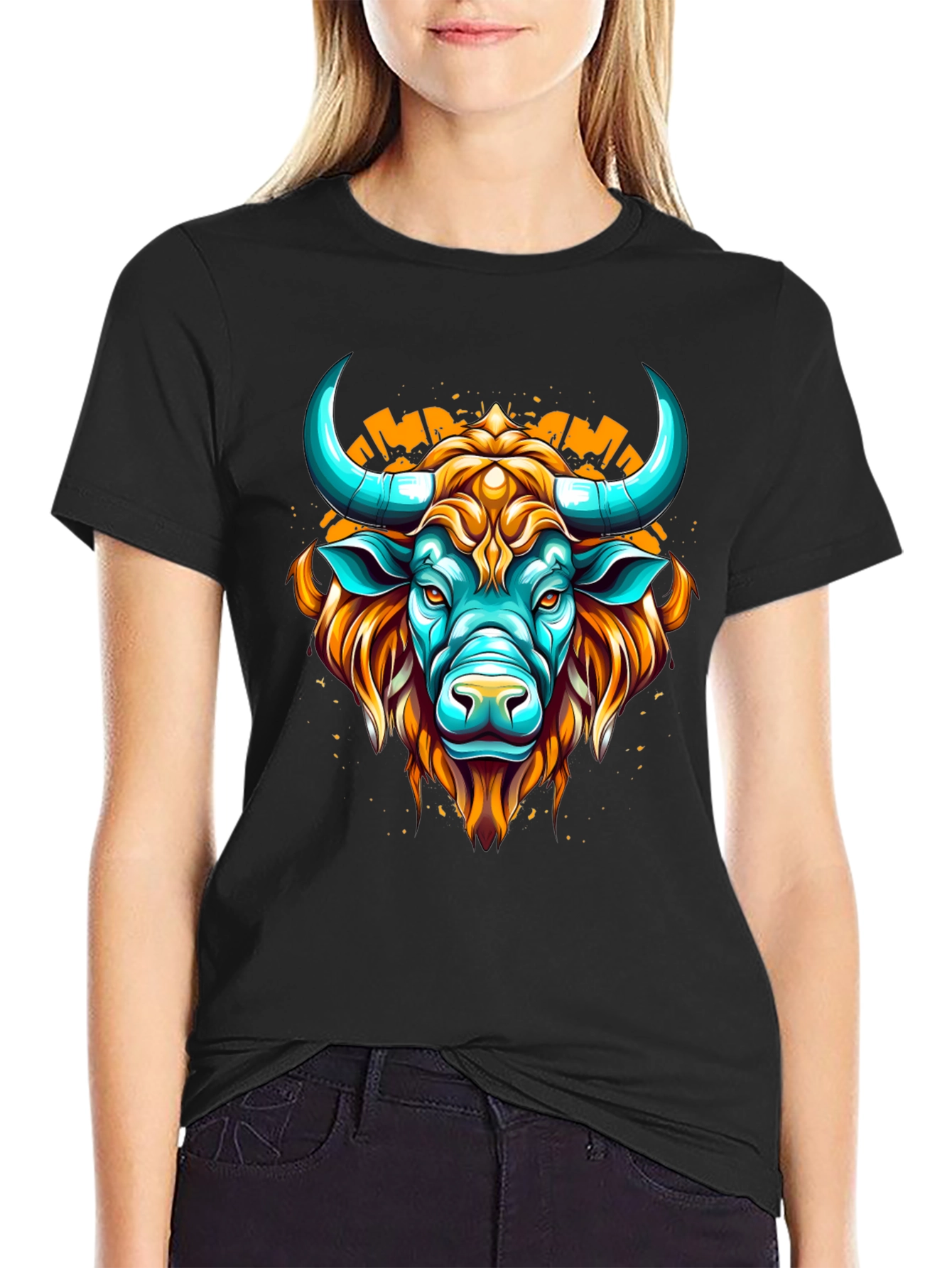 Graphic Bull T-Shirt - Modern Design