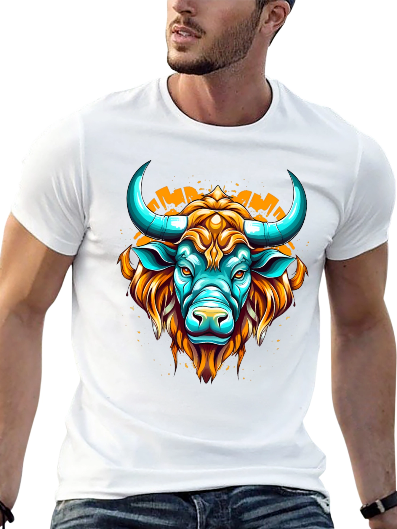 Graphic Bull T-Shirt - Modern Design