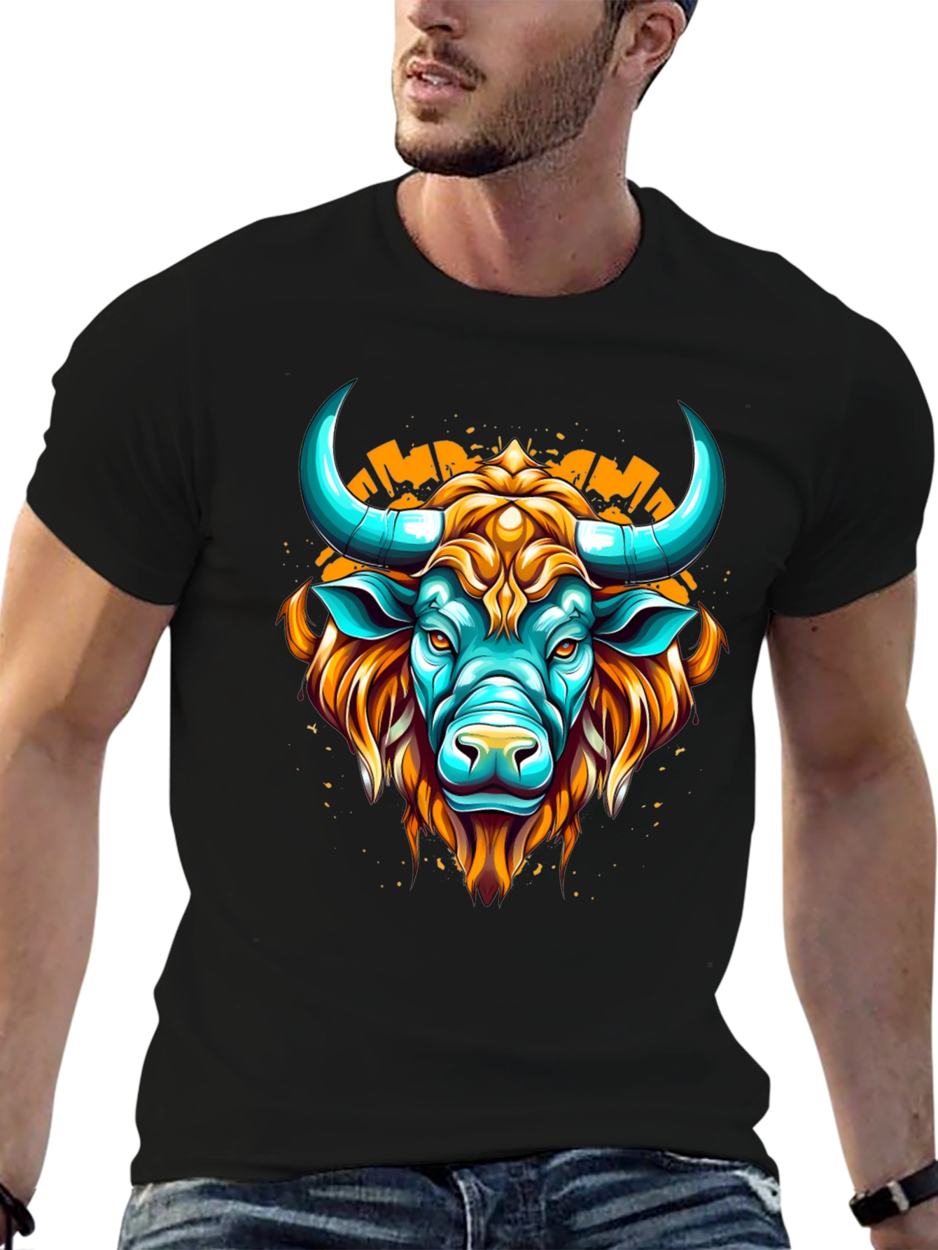 Graphic Bull T-Shirt - Modern Design