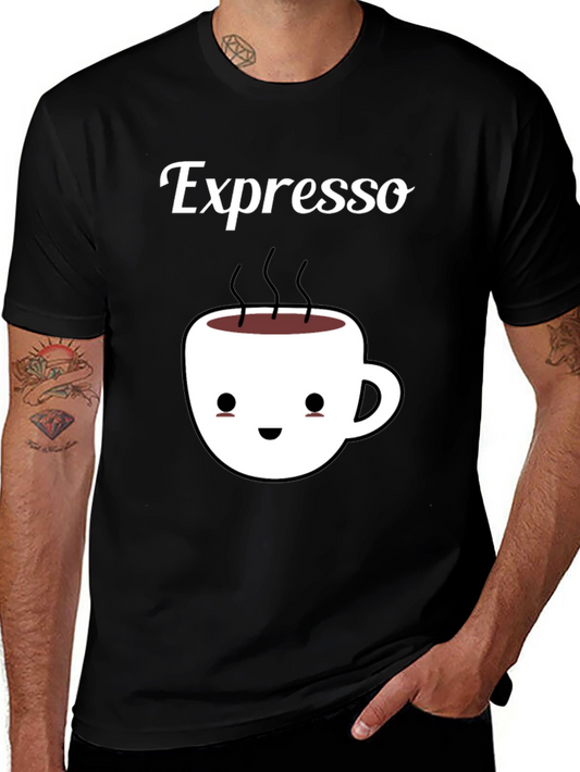 Espresso Kawaii Cup Black T-Shirt
