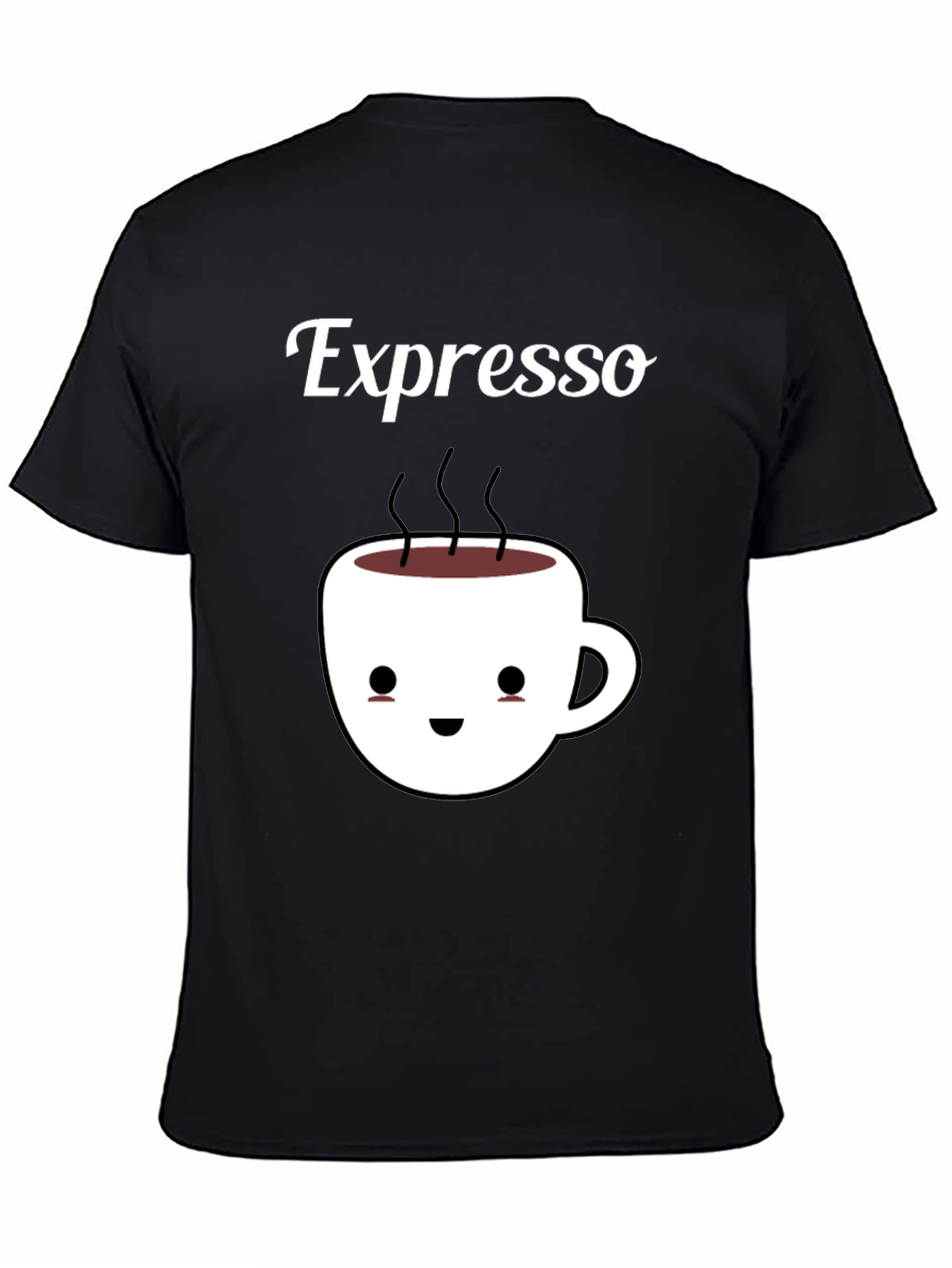 Espresso Kawaii Cup Black T-Shirt