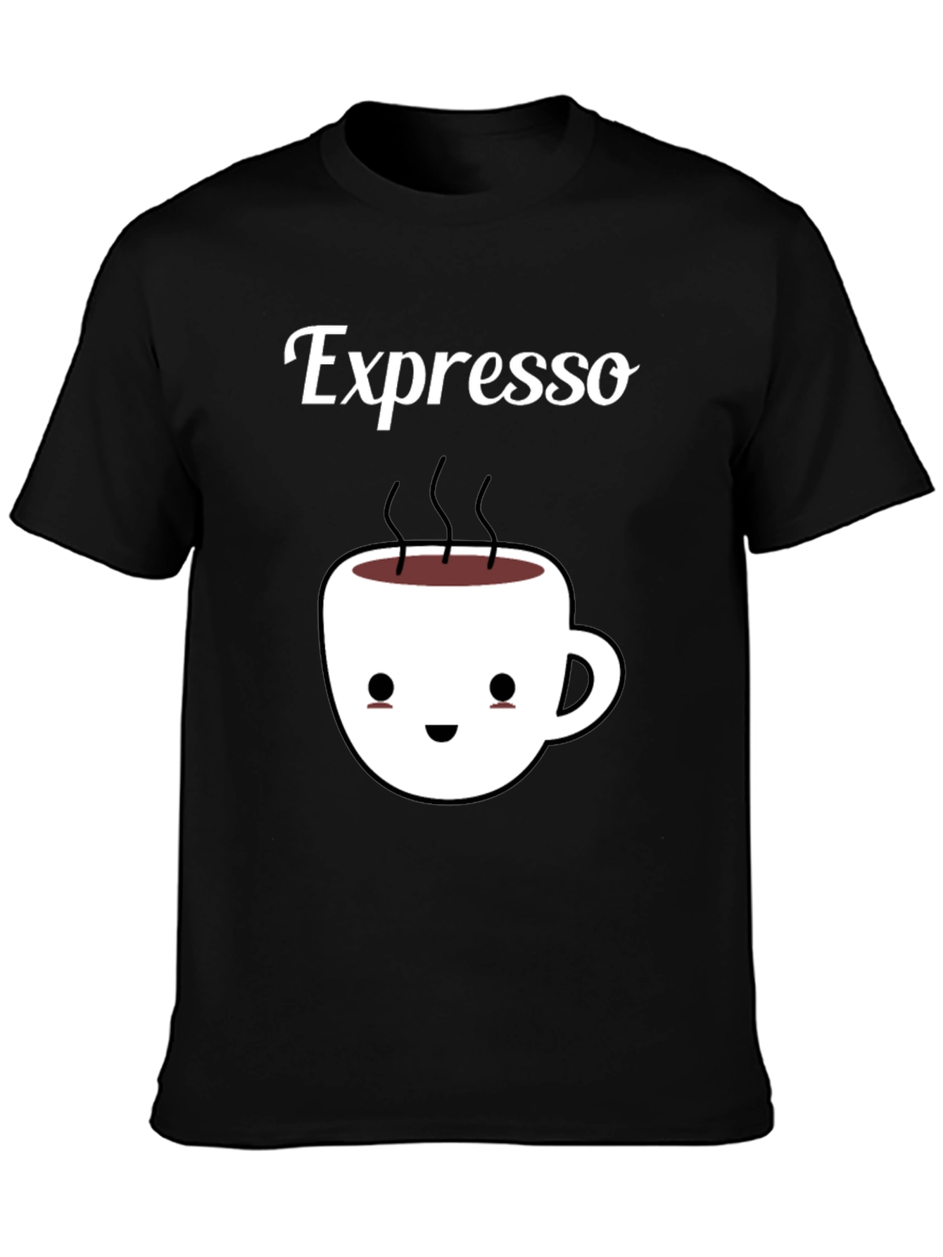 Espresso Kawaii Cup Black T-Shirt