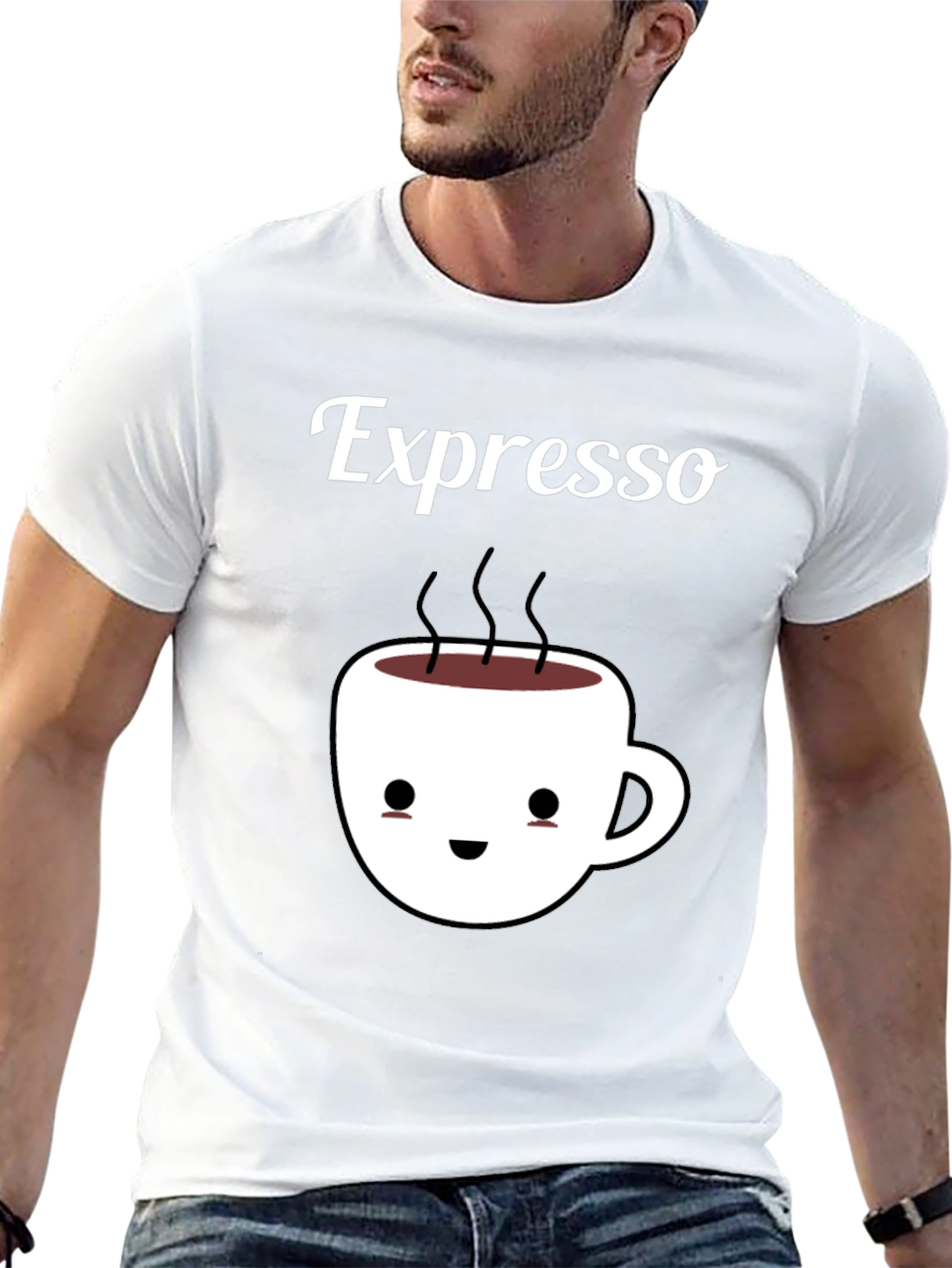 Espresso Kawaii Cup Black T-Shirt