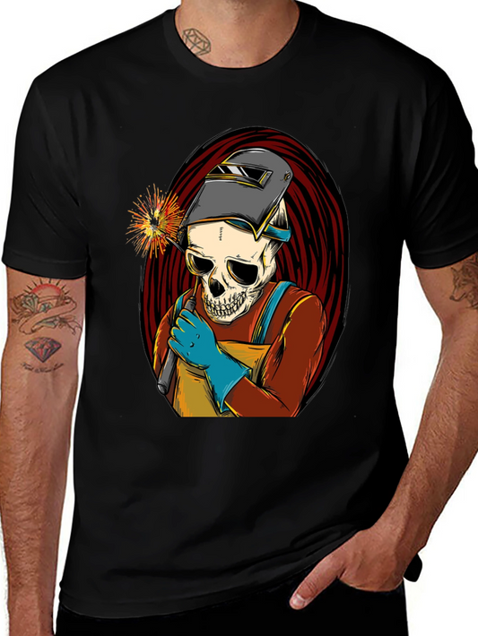 Welder Skull T-Shirt - Cool Graphic Tee