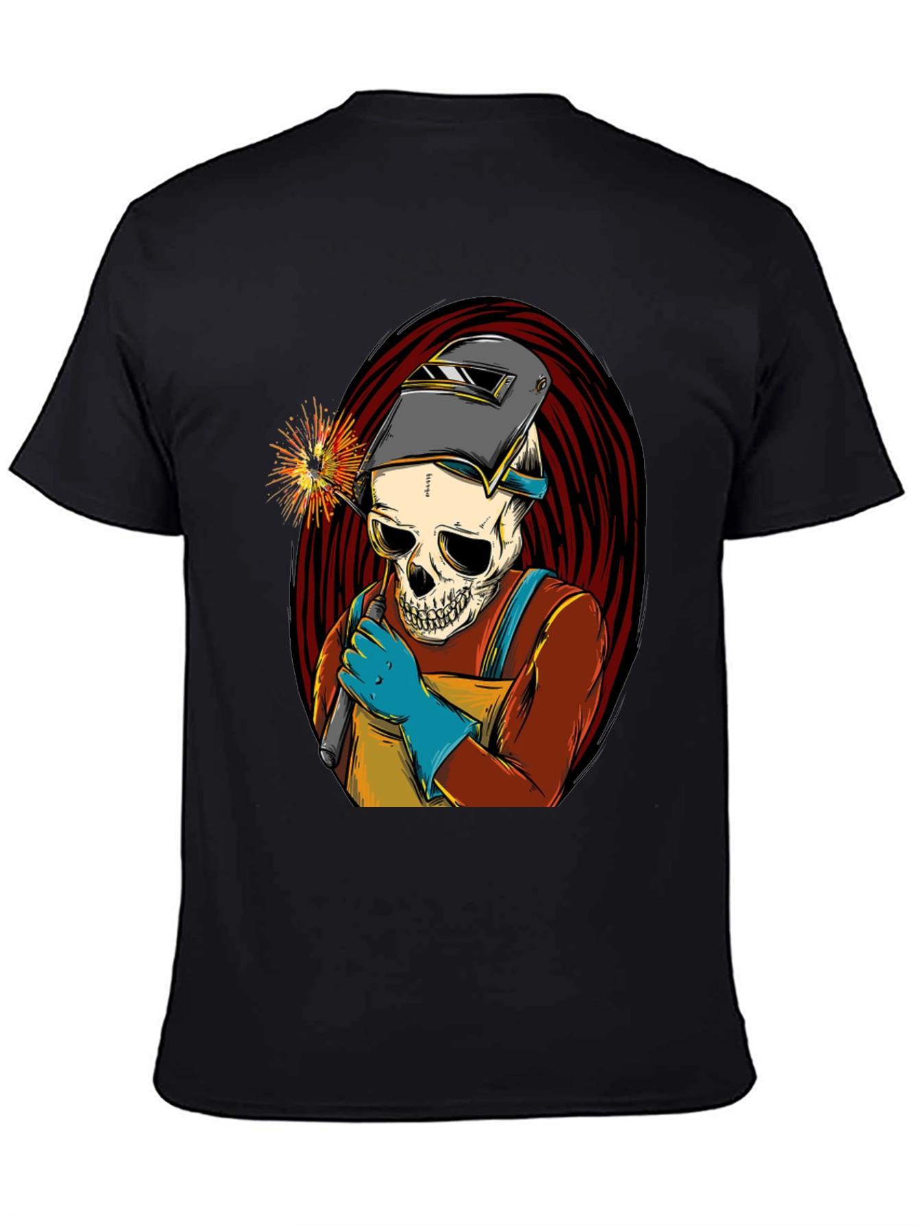 Welder Skull T-Shirt - Cool Graphic Tee