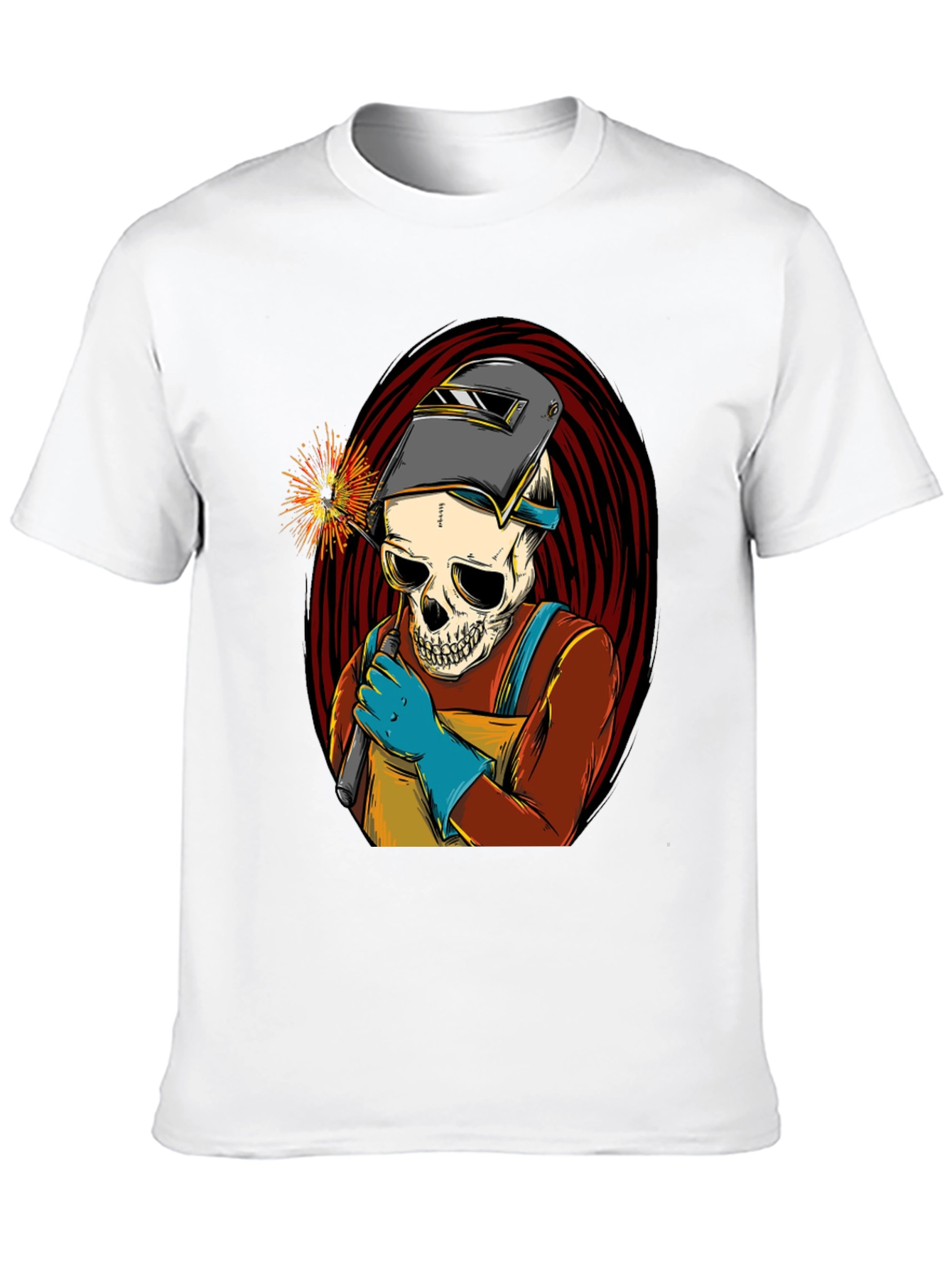 Welder Skull T-Shirt - Cool Graphic Tee