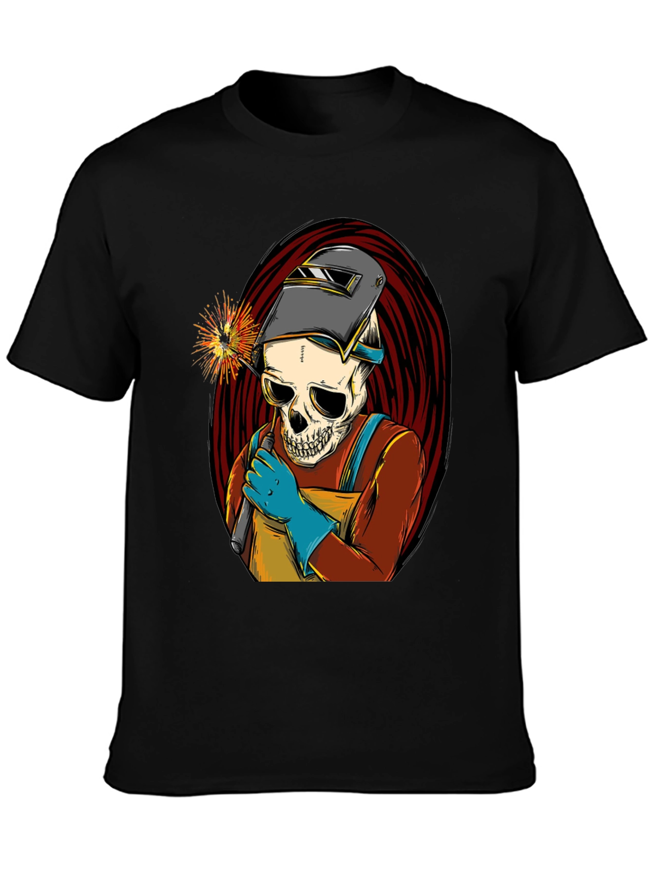 Welder Skull T-Shirt - Cool Graphic Tee