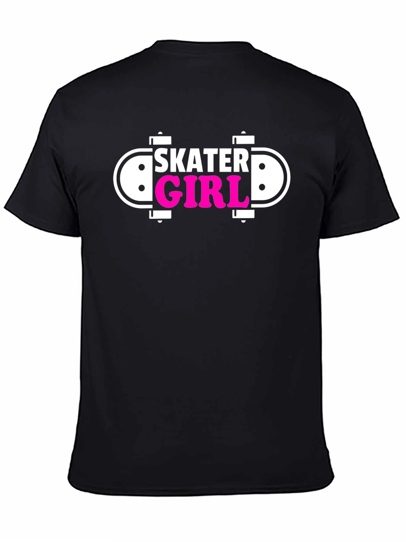 Skater Girl Black Graphic Tee