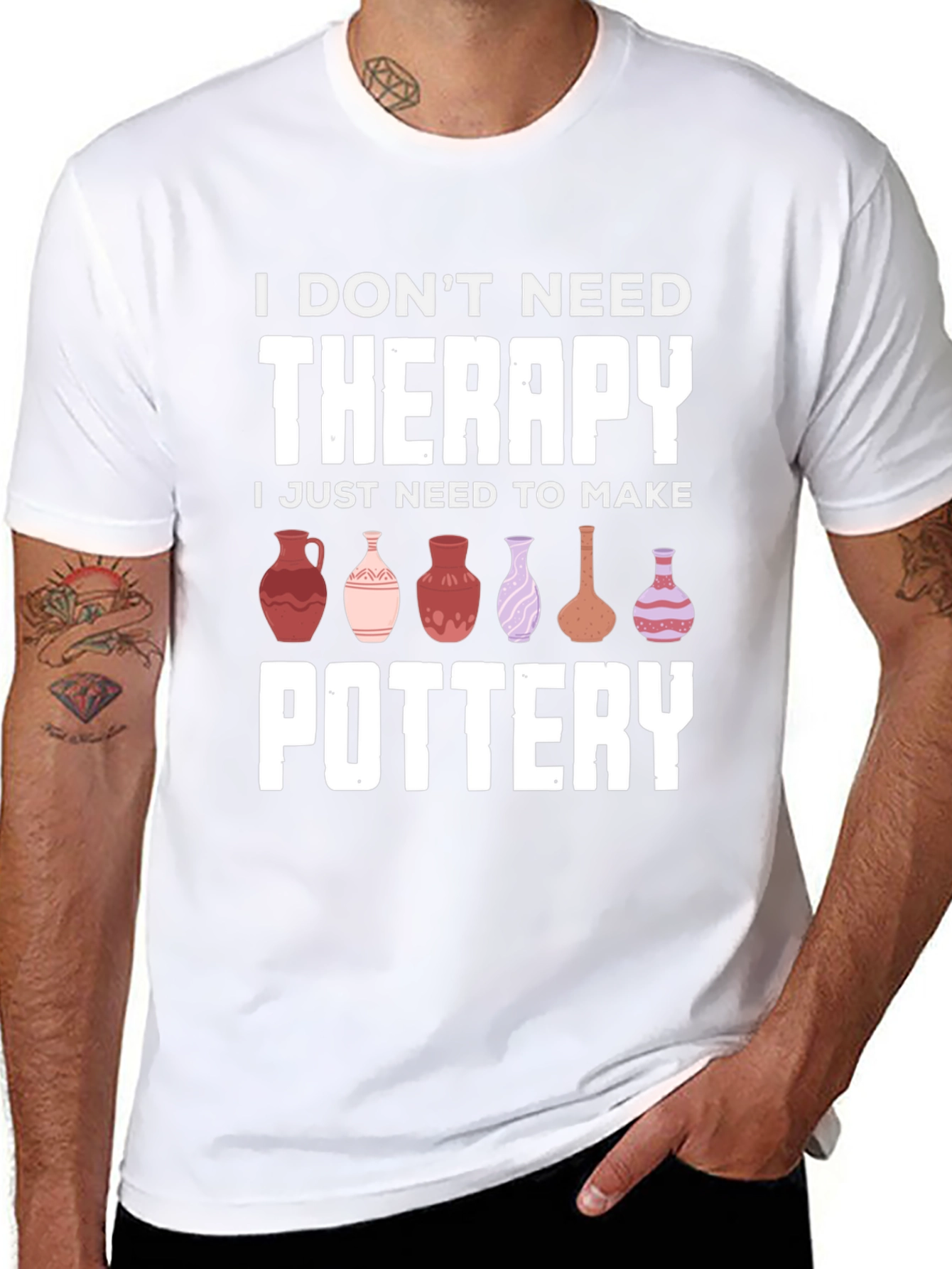 Pottery Therapy T-Shirt - Funny Ceramic Artist Tee