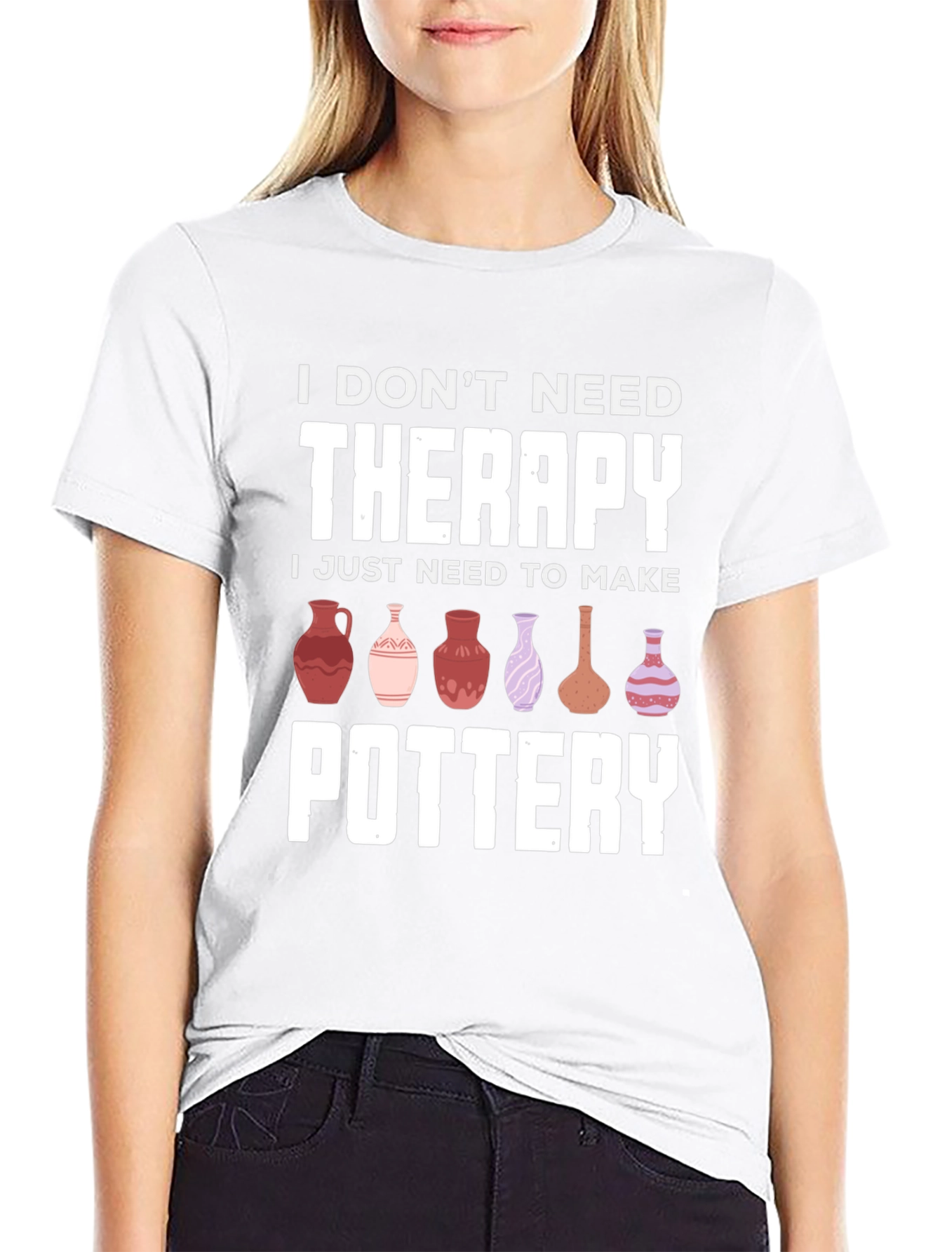 Pottery Therapy T-Shirt - Funny Ceramic Artist Tee