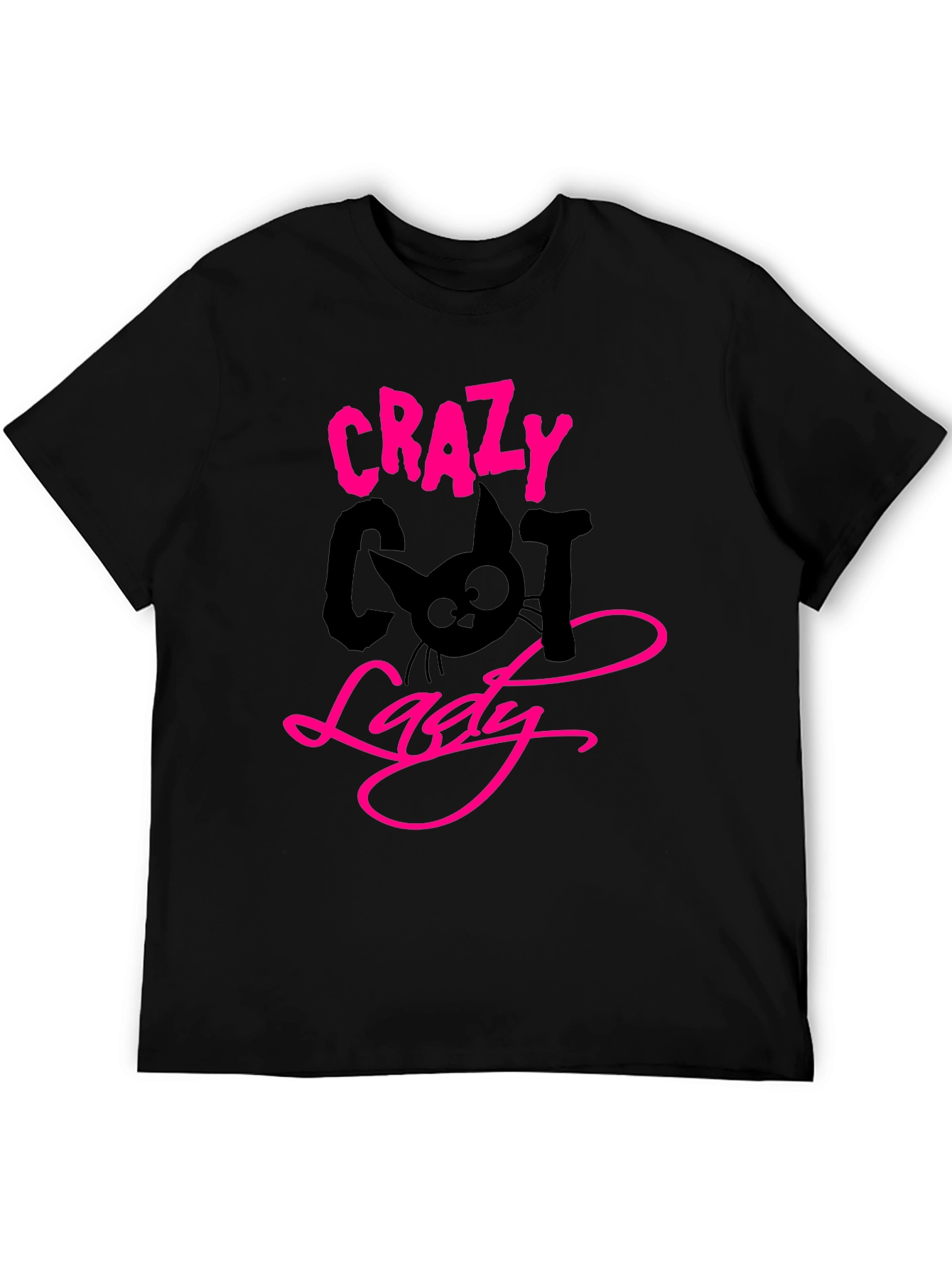 Crazy Cat Lady Black T-Shirt