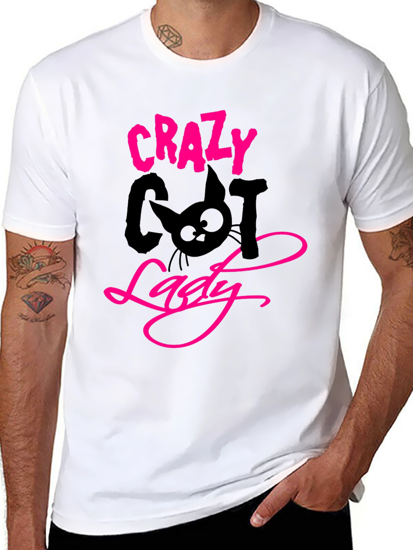 Crazy Cat Lady Black T-Shirt