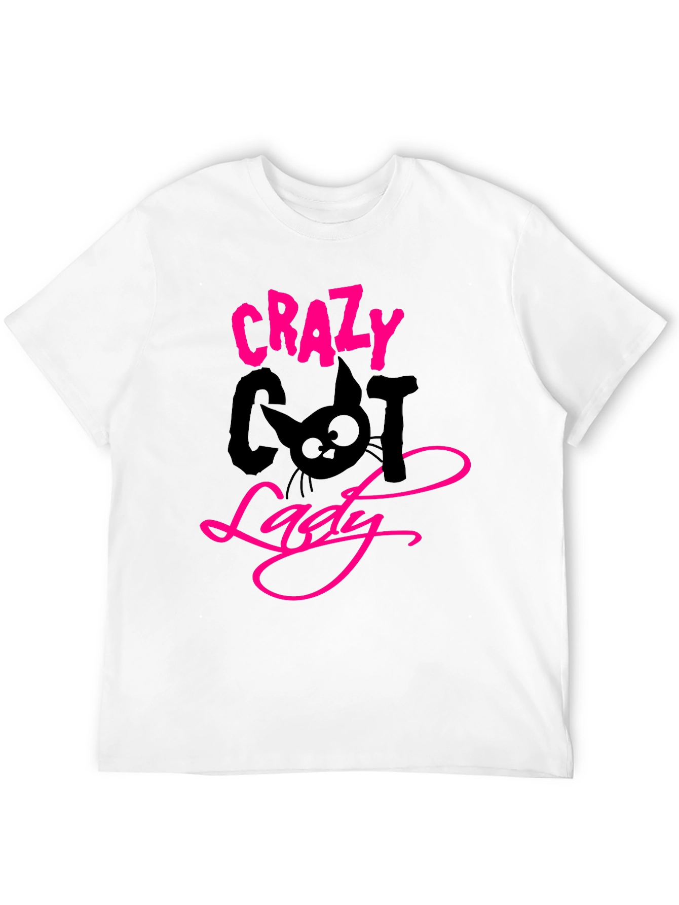 Crazy Cat Lady Black T-Shirt
